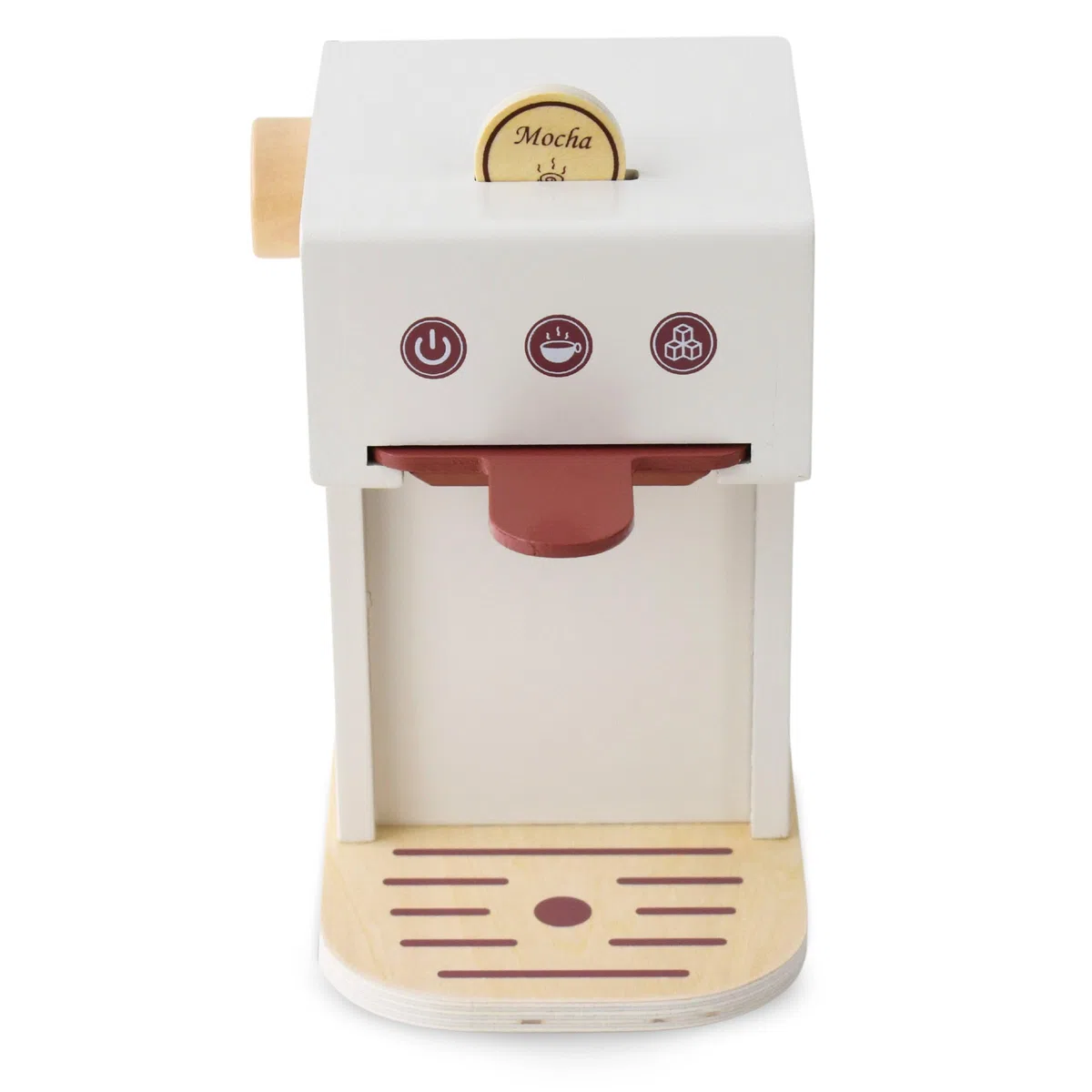 Mamabrum Macchina Caffè Giocattolo in Legno per Bambini 3+ - Set Barista con Cialde e Accessori - Gioco Educativo Nespresso Stile per Sviluppo Manualità e Creatività