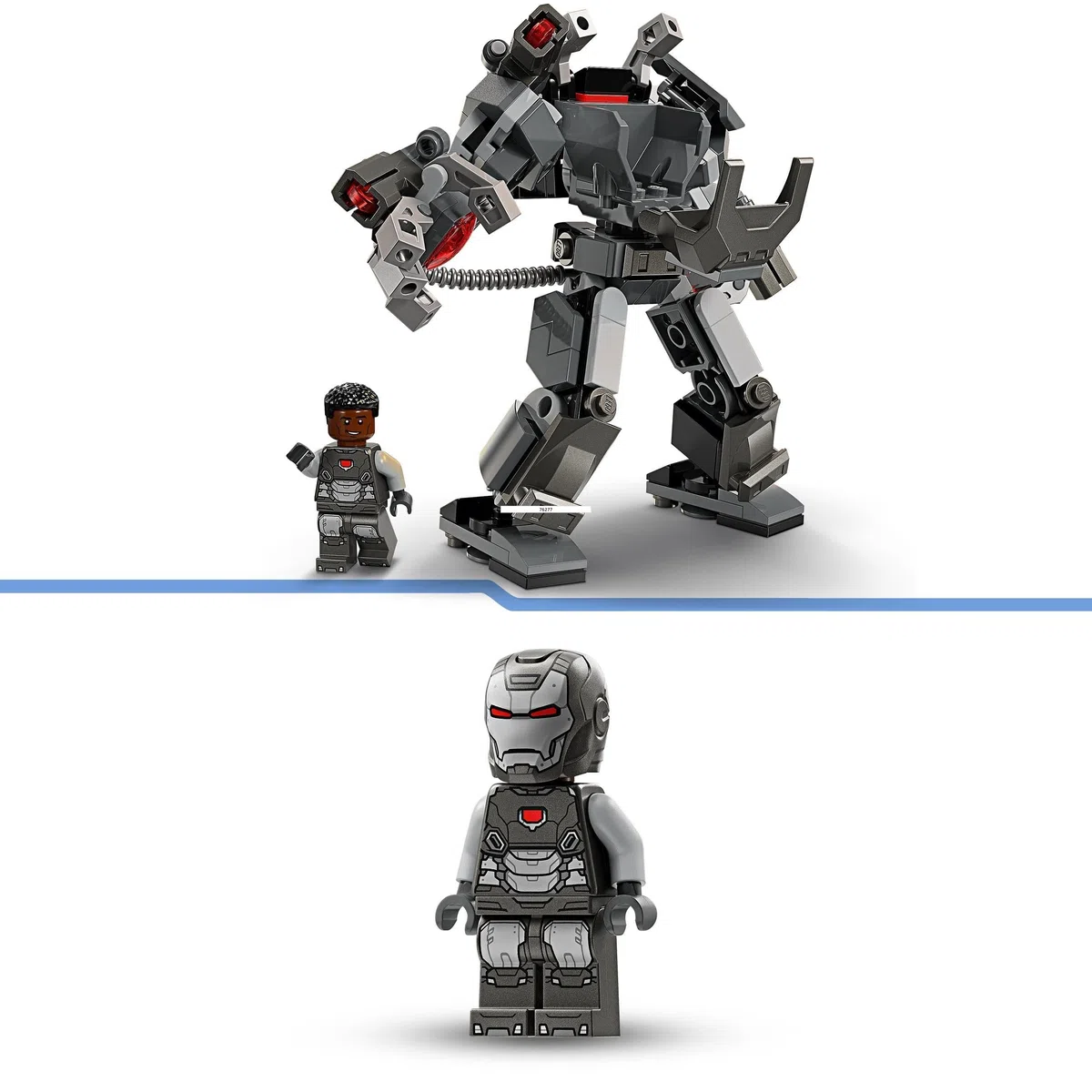 LEGO | Marvel Mech di War Machine, Giocattolo Action Figure da Costruire, Gioco per Bambini e Bambine da 6 Anni con 3 Shooter, Personaggio Leggendario del MCU, Regalo di Compleanno da Supereroi 76277