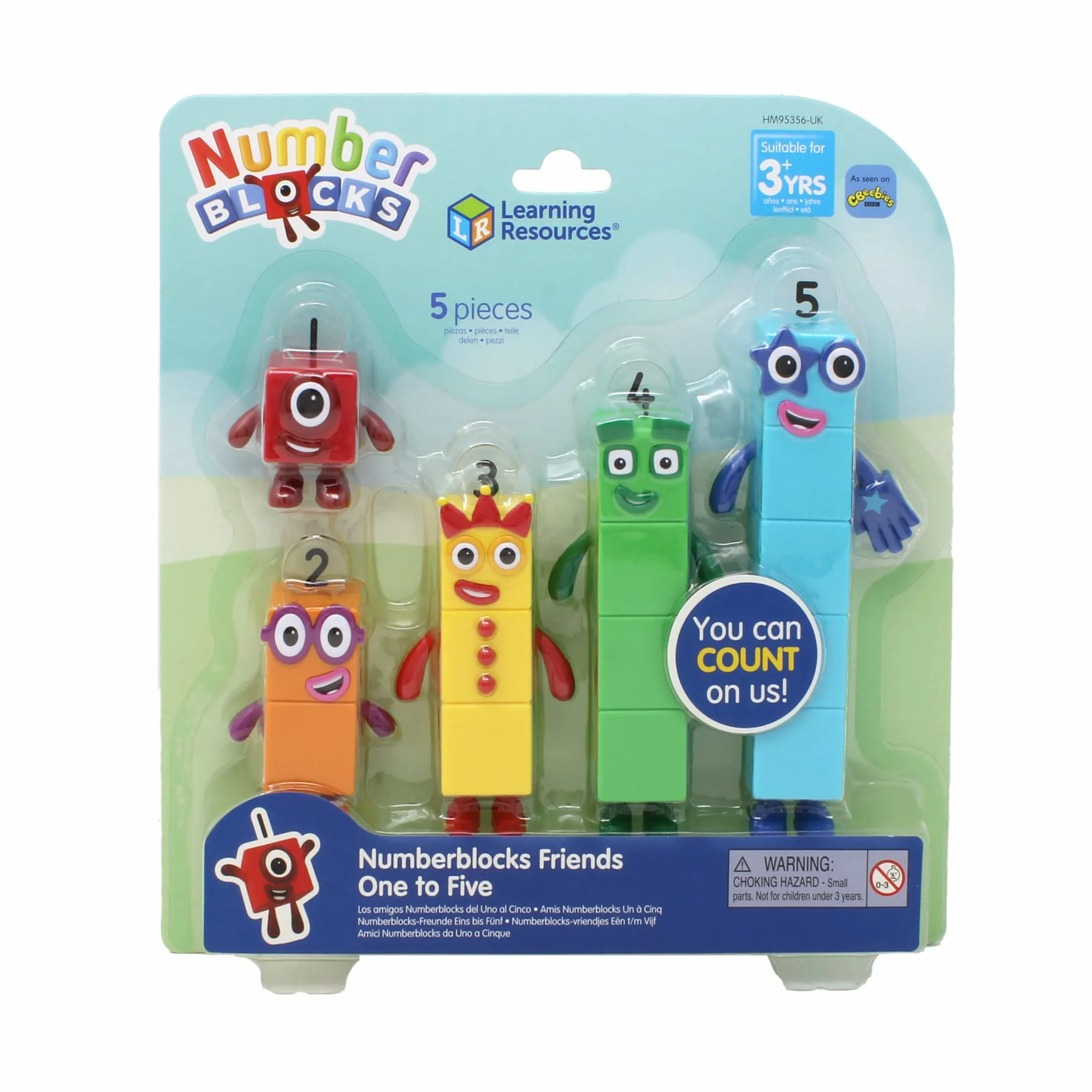 Learning Resources Amici Numberblocks da Uno a Cinque, Giocattoli da collezione ufficiali, Comprende i Numberblocks Uno, Due, Tre, Quattro e Cinque