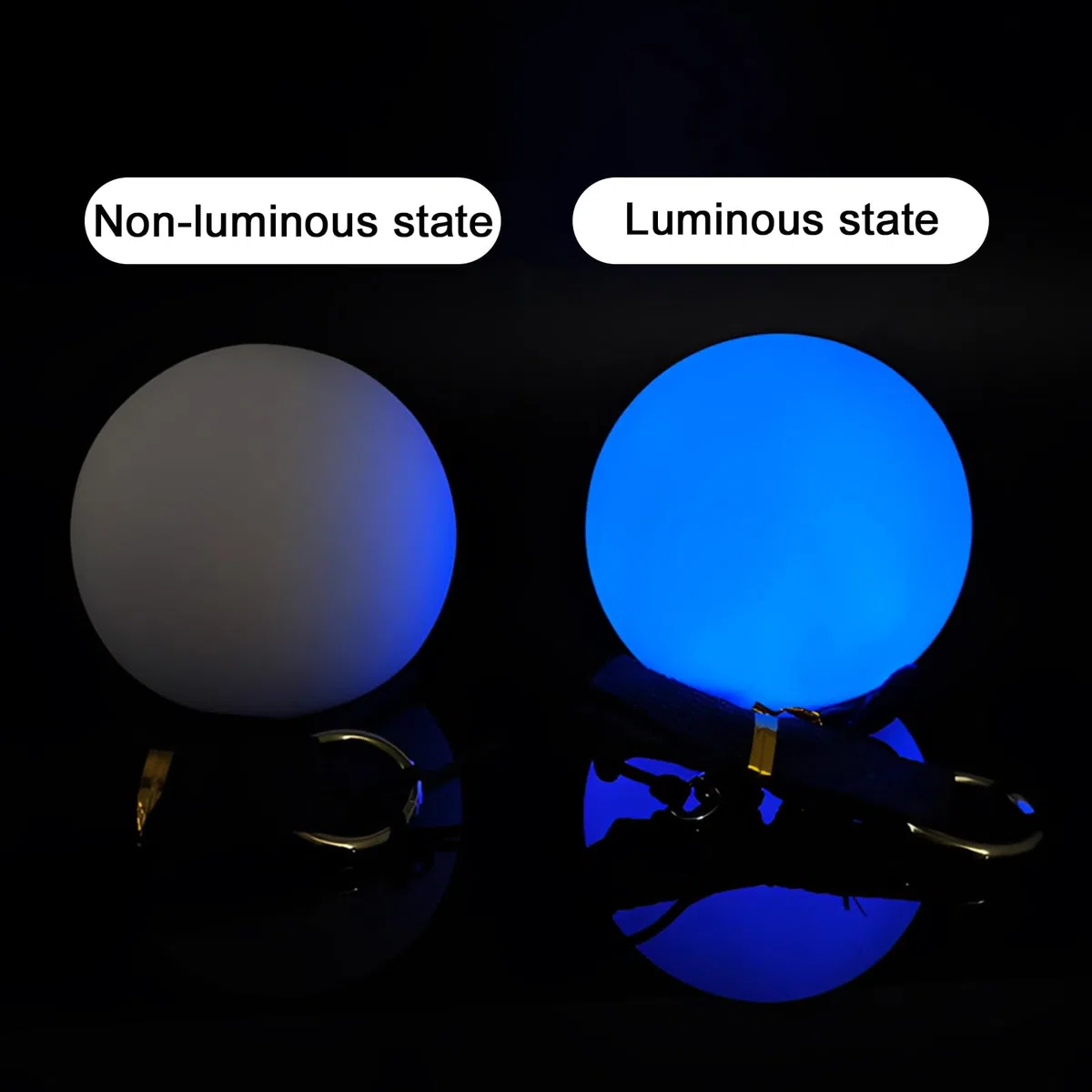 PORFOYO Set di 4 Palline LED Poi per Giocoleria: LED Poi Palle da Giocoliere, con 9 Funzioni Luminose, Palline Luminose da Giocoliere per Giocare a Danza, Spettacoli di Luce, Campeggio, Rave