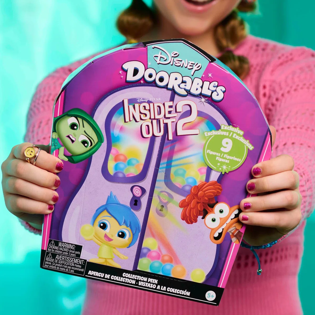 Disney Doorables Inside Out 2 Collection Peek, 9 personaggi collezionabili esclusivi da 3,8 cm, giocattoli per bambini dai 5 anni in su di Just Play