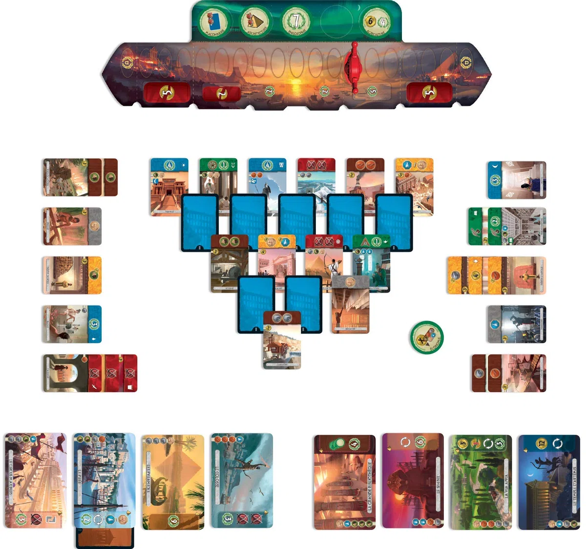 Asmodee - 7 Wonders Duel - Gioco da Tavolo di Strategia Per 2 Giocatori, Carte da Gioco modalità Duello, 10+ Anni, 30 min, Edizione In Italiano