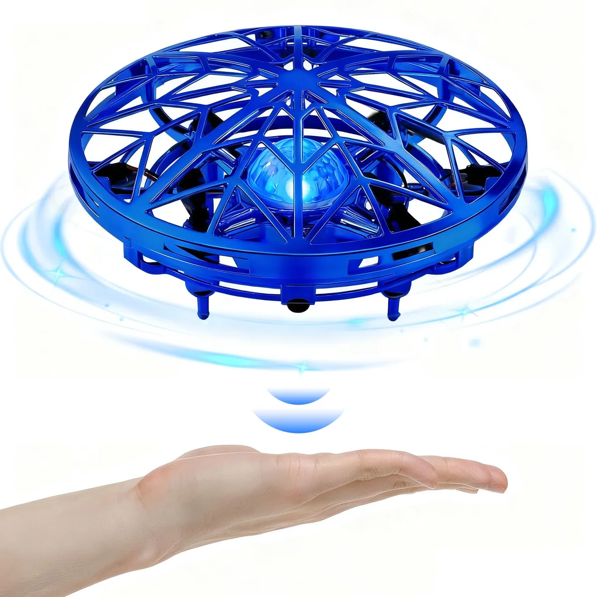Giocattolo di elicottero volante drone UFO per bambini – Sensore di movimento 360° senza mani con fantastiche luci LED,giocattolo volante a controllo manuale, regalo per ragazzi e ragazze di 6–14 anni