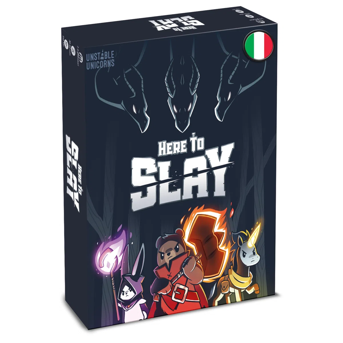 Asmodee – HERE TO SLAY – Raduna il tuo Gruppo di Eroi e Stermina i Mostri – Gioco da Tavolo Strategico, Carte da Gioco Competitivo per Amici e Famiglia – 2-6 Giocatori – 10+ Anni – Ed. in Italiano