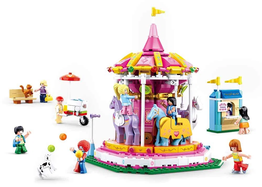 Sluban Girl Dream - Merry-Go-Round (762PCS)