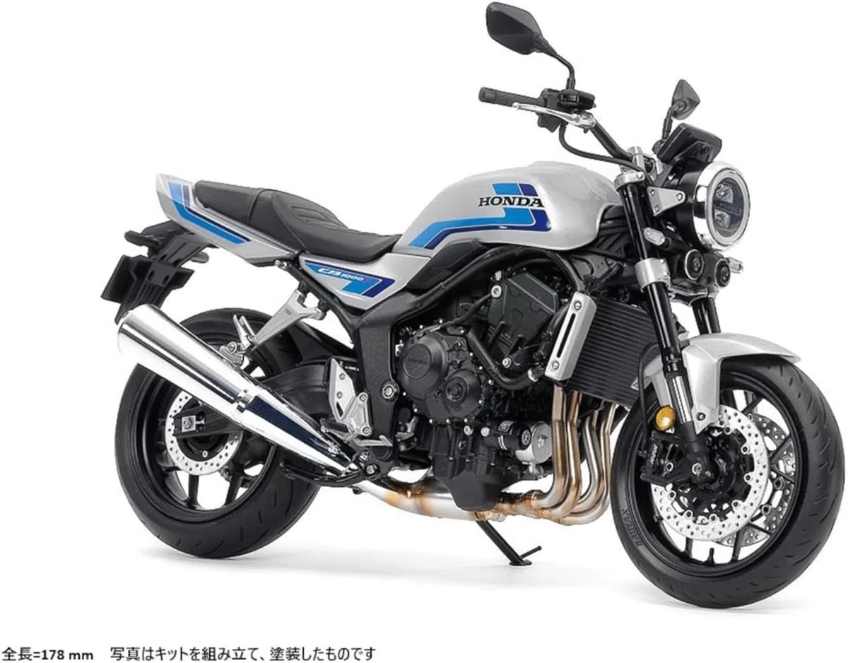 Tamiya 14144 1:12 Honda CB1000F - Replica fedele all'originale, in plastica, per fai da te, modellini, assemblaggio, non verniciato, multicolore
