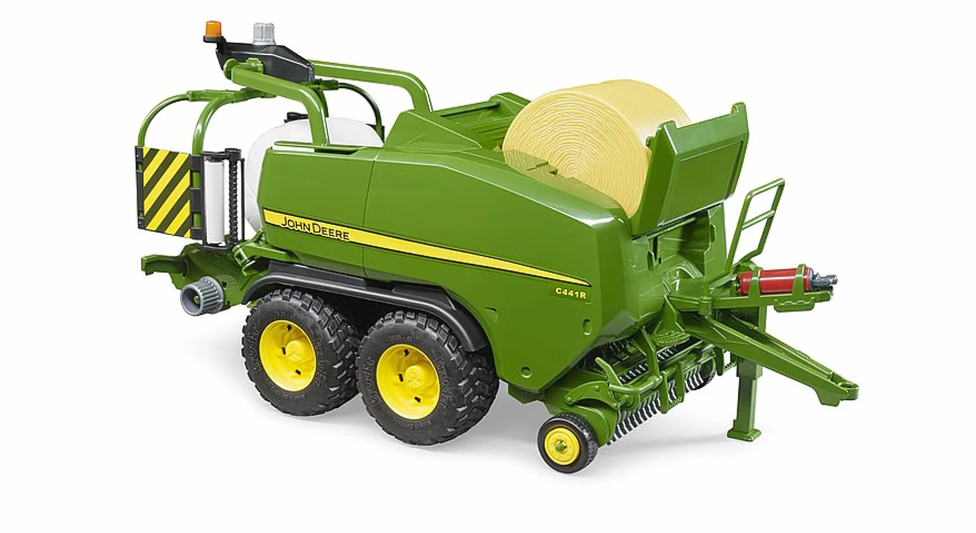 bruder 02032 - Combinazione rotopressa-incartatrice John Deere C441R, trattore, rimorchio