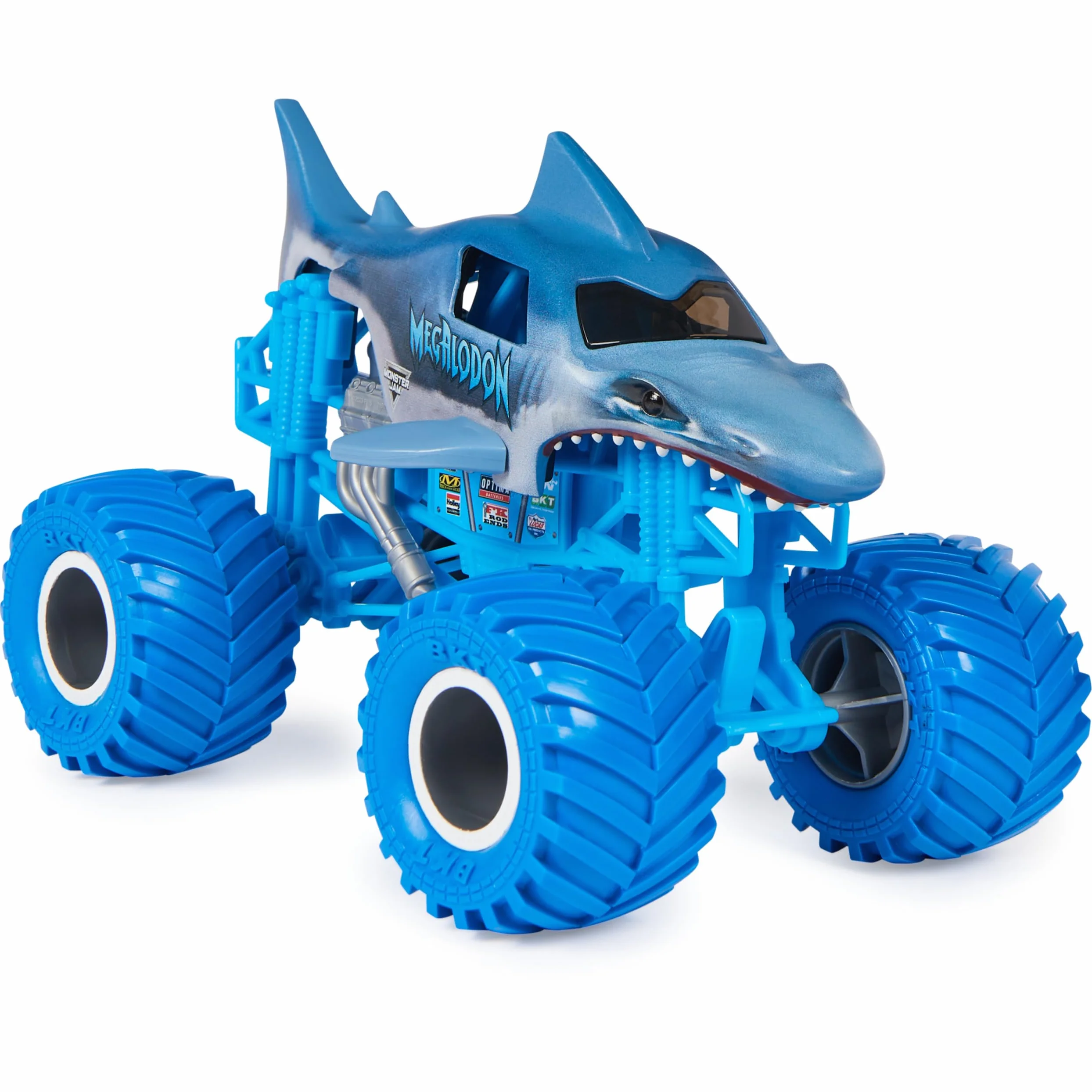 Monster Jam, Megalodon Monster Truck, veicolo da collezione in scala 1:24, giocattolo per bambini dai 3 anni in su