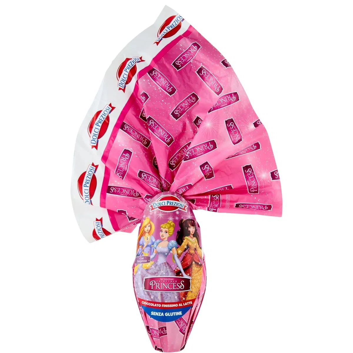 NLIGHTING® Uova di Pasqua Uovo di Pasqua di Cioccolato Cioccolata al Latte Finissimo Senza Glutine Serie TV Film e Cartoni Animati Bambini 2025 (PRINCESS + SPECCHIO E PETTINE IN REGALO)