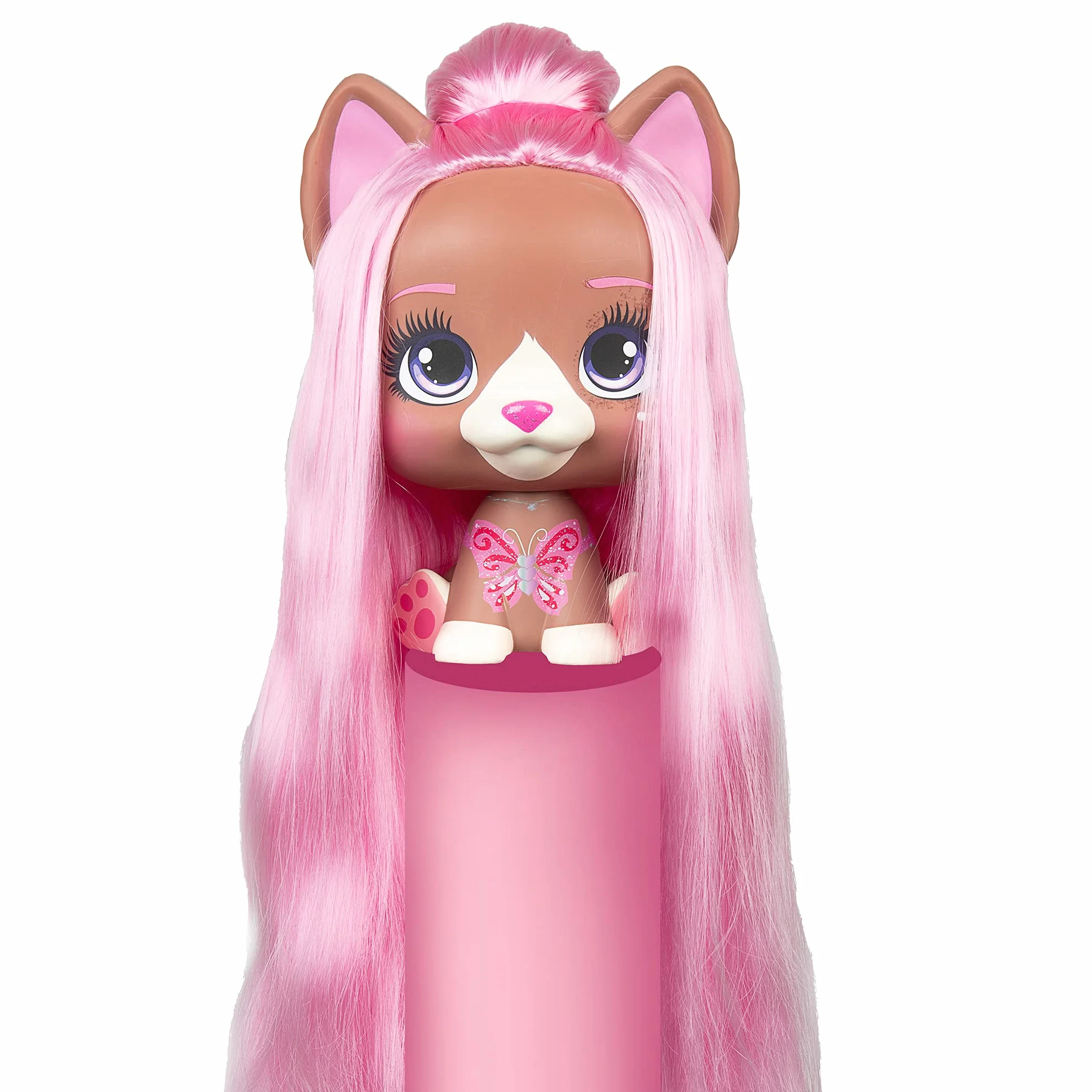 VIP PETS Mega Pet Nyla | Bambola da acconciare con fluenti capelli extra lunghi facili da pettinare e acconciare con +30 Accessori per acconciare e colorare i capelli - Per bambini dai 3 anni in su