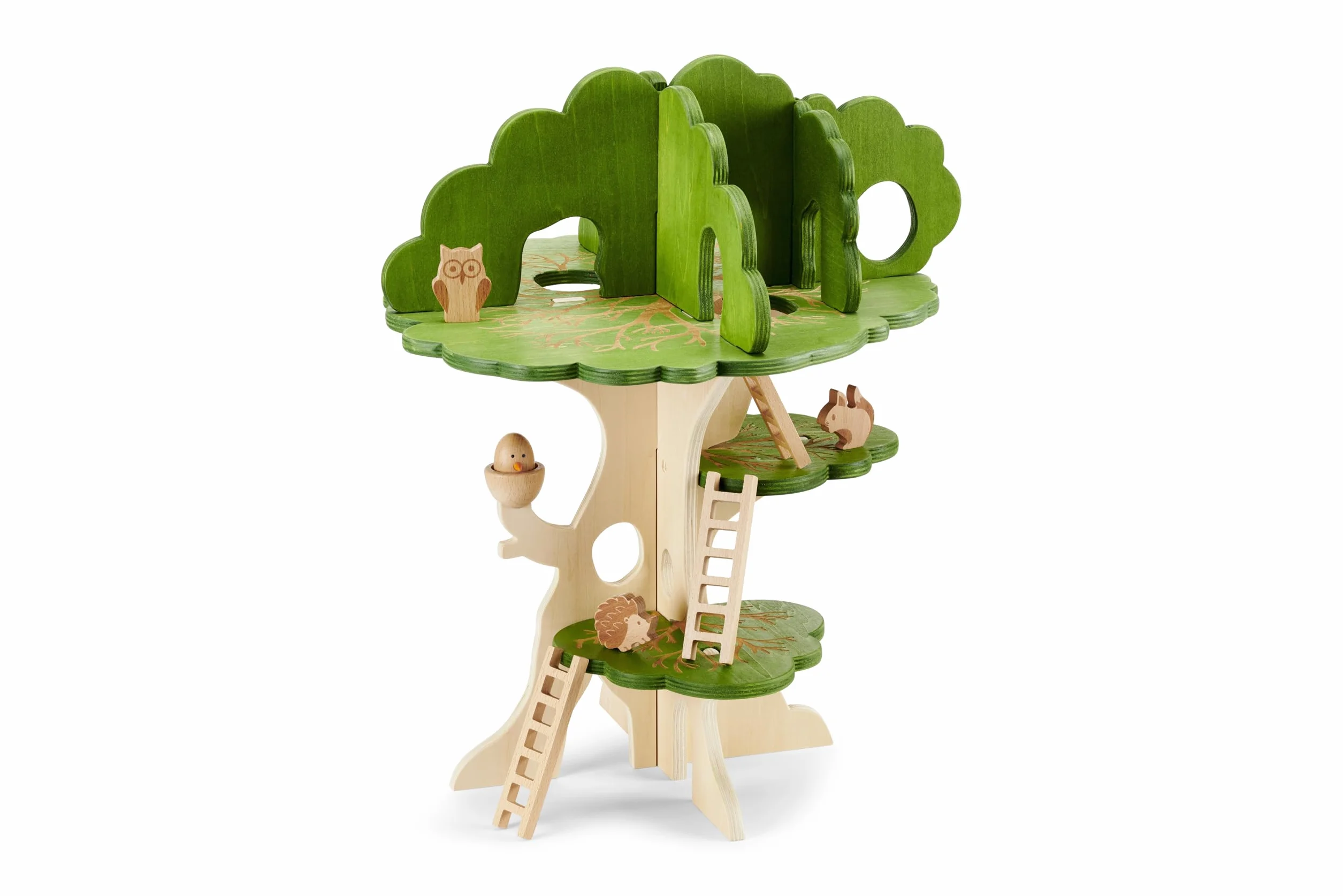 tickit Woodland Trail 74059 - Casetta sull'albero in legno, casetta per bambini, gioco del mondo, colore: marrone