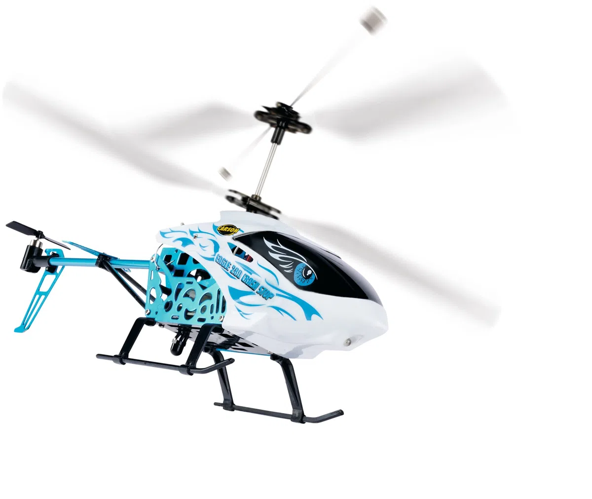 Carson 500507169 Eagle 280 Crash Stop 2.4 GHz 100% RTF - Elicottero RC, elicottero telecomandato, robusto modello RTF (pronto al volo) per principianti, elicottero da esterno, elicottero da interno