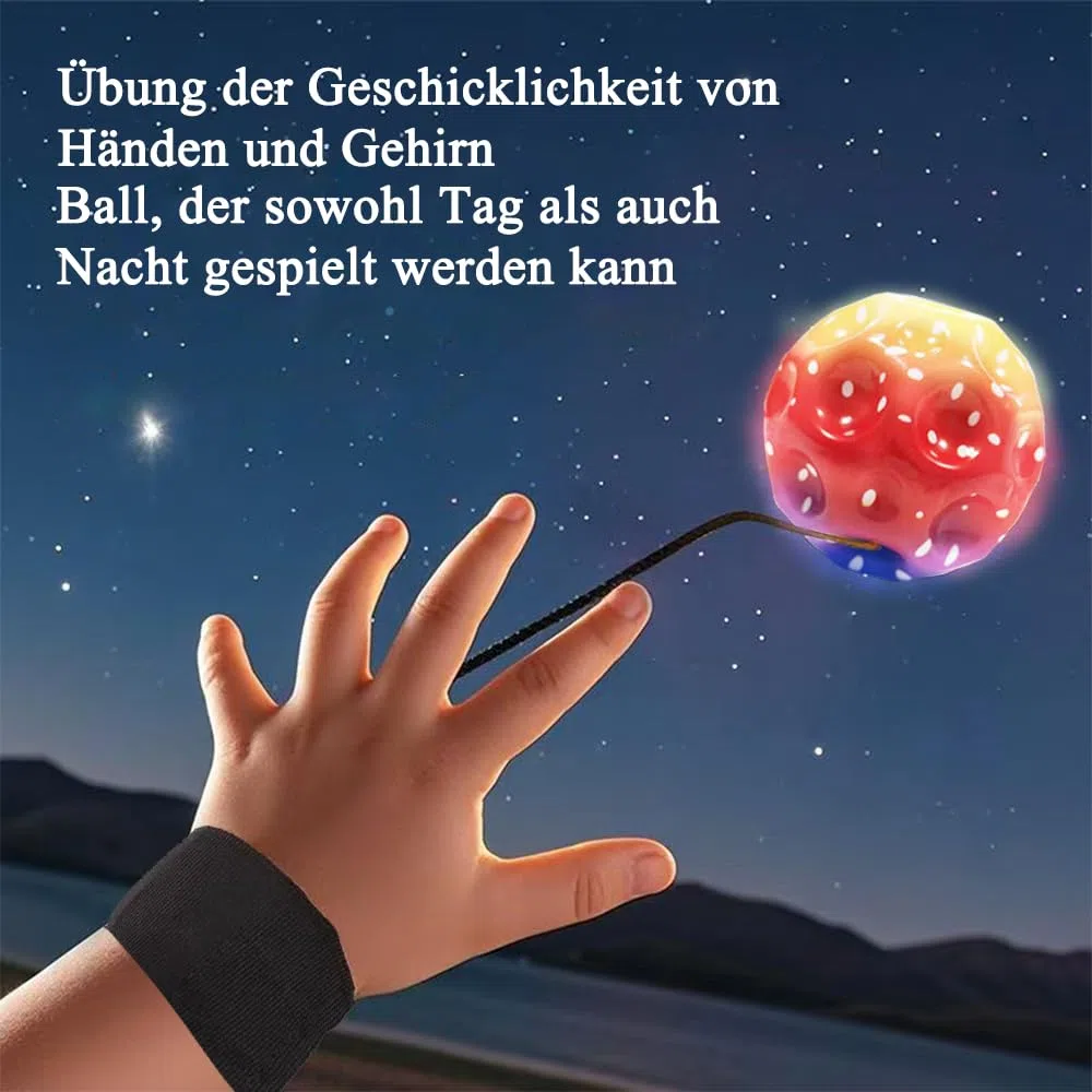 PASLFC Moon Ball, Jumping Ball, Space Ball Super High Bouncing Bounciest Lightweight Foam Ball High Springender Gummiball Salting Ball, Space Ball un suono esplosivo