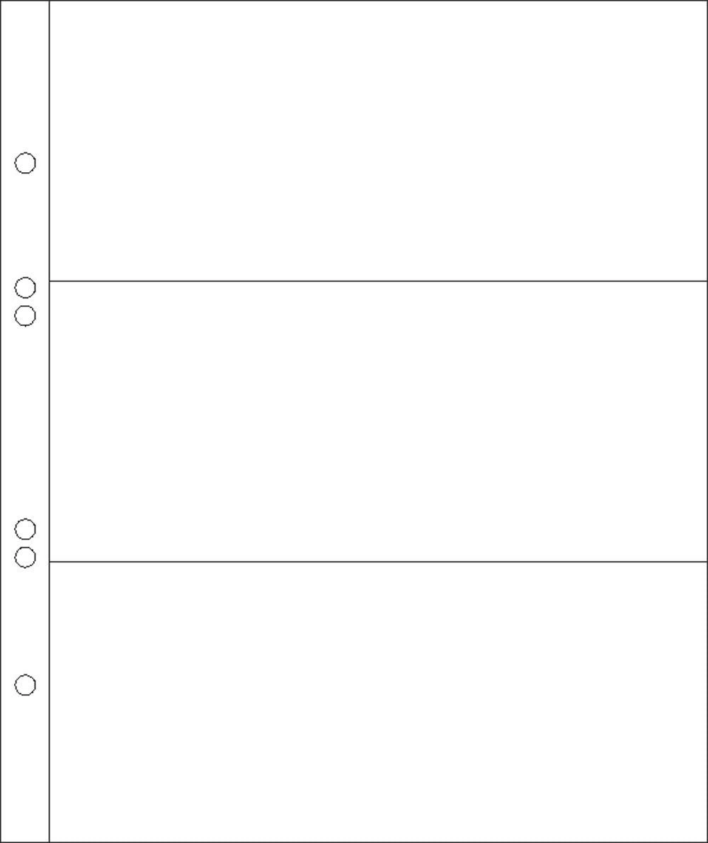 50 Prophila banknote envelopes, 3-Part, for 3 banknotes Each up to approx. 180 x 80 mm