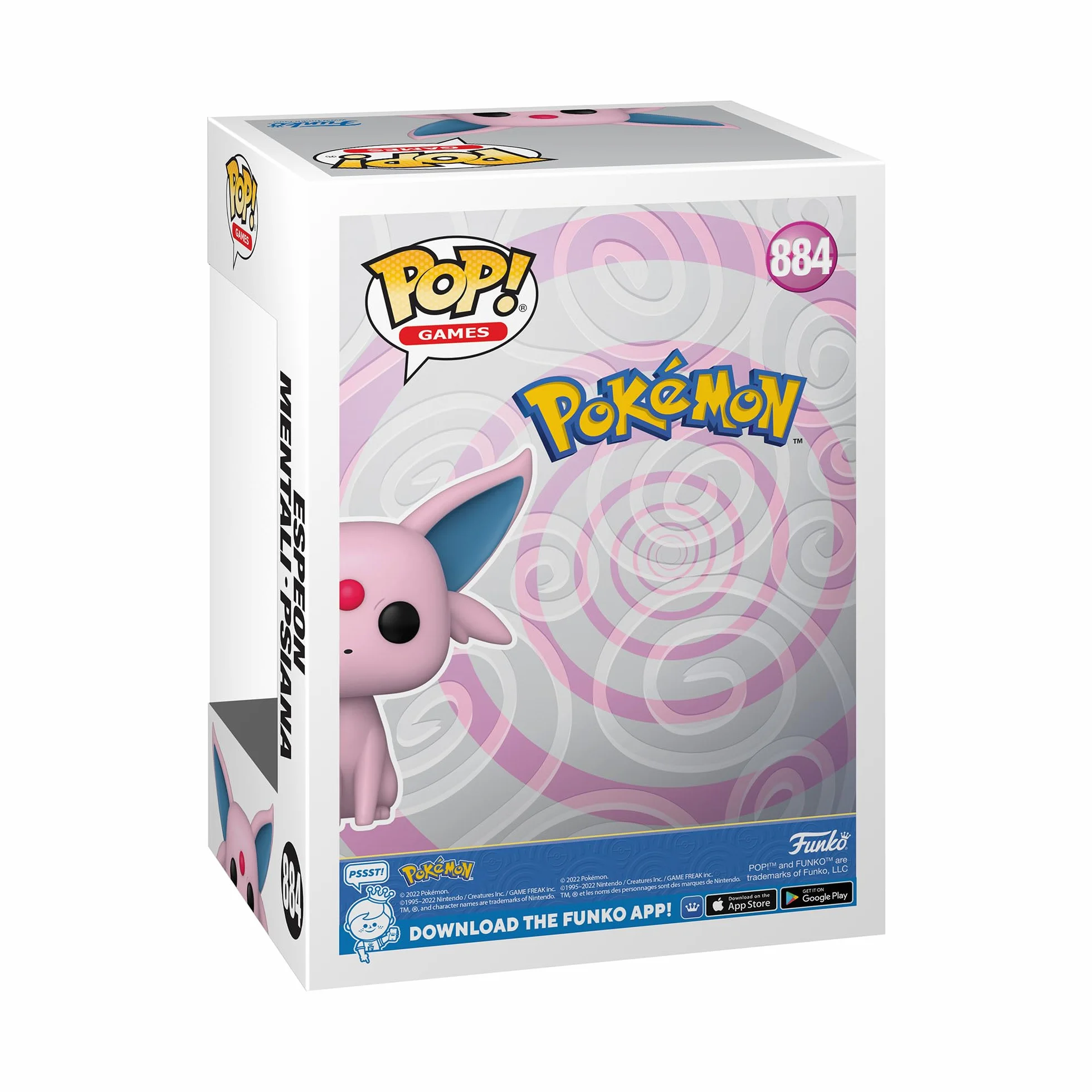 Funko POP! Games: Pokemon - Espeon - Figura in Vinile da Collezione - Idea Regalo - Merchandising Ufficiale - Giocattoli per Bambini e Adulti - Anime Fans - Figura da Collezione e da Esposizione
