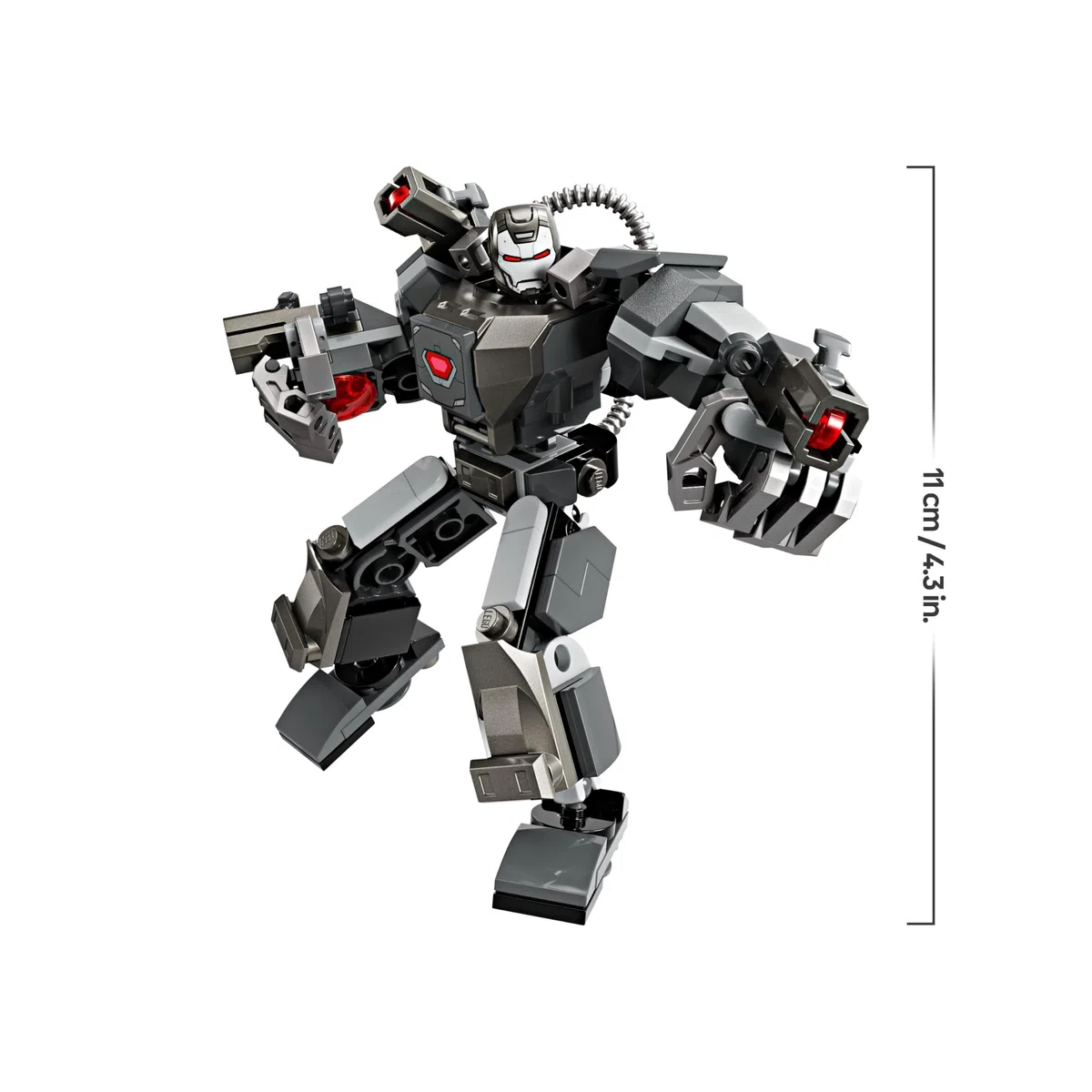 LEGO | Marvel Mech di War Machine, Giocattolo Action Figure da Costruire, Gioco per Bambini e Bambine da 6 Anni con 3 Shooter, Personaggio Leggendario del MCU, Regalo di Compleanno da Supereroi 76277
