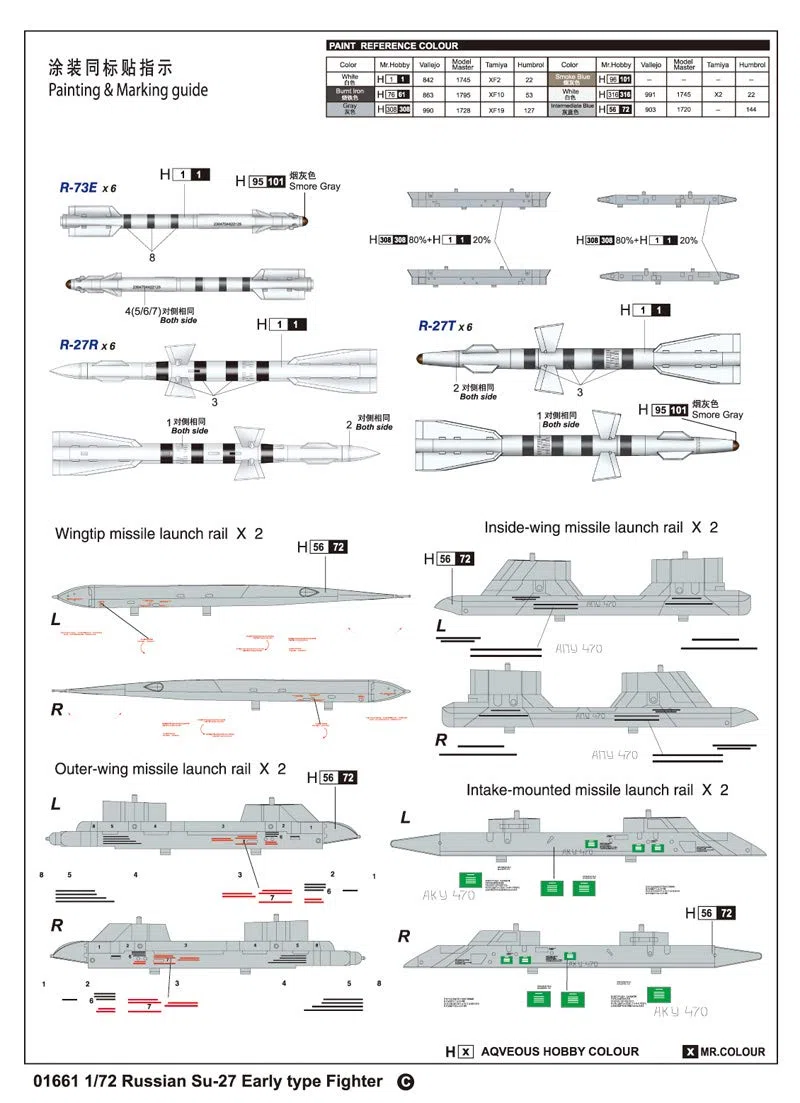 Trumpeter 01661 - Modellino di Aereo Russo Su-27UB in Scala 1:72