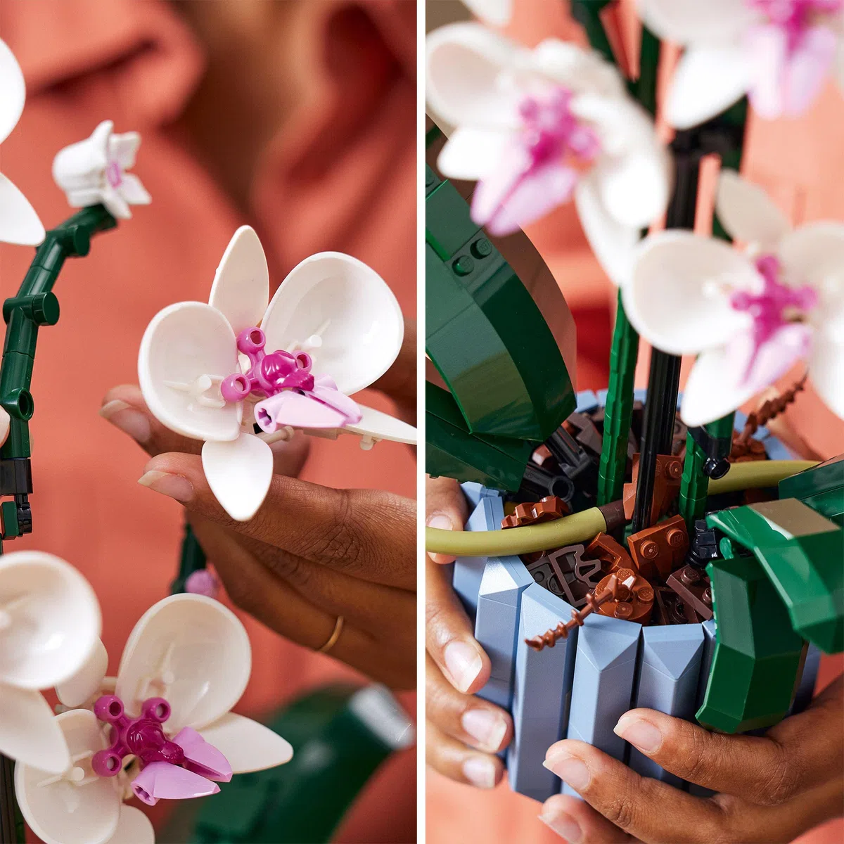 LEGO Botanicals Orchidea - Pianta Artificiale da Costruire per Adulti - Fiori Finti e Vaso da Interno per Decorazione di Casa o dell'Ufficio - Idee Regalo per Donna o Uomo da Collezione - 10311