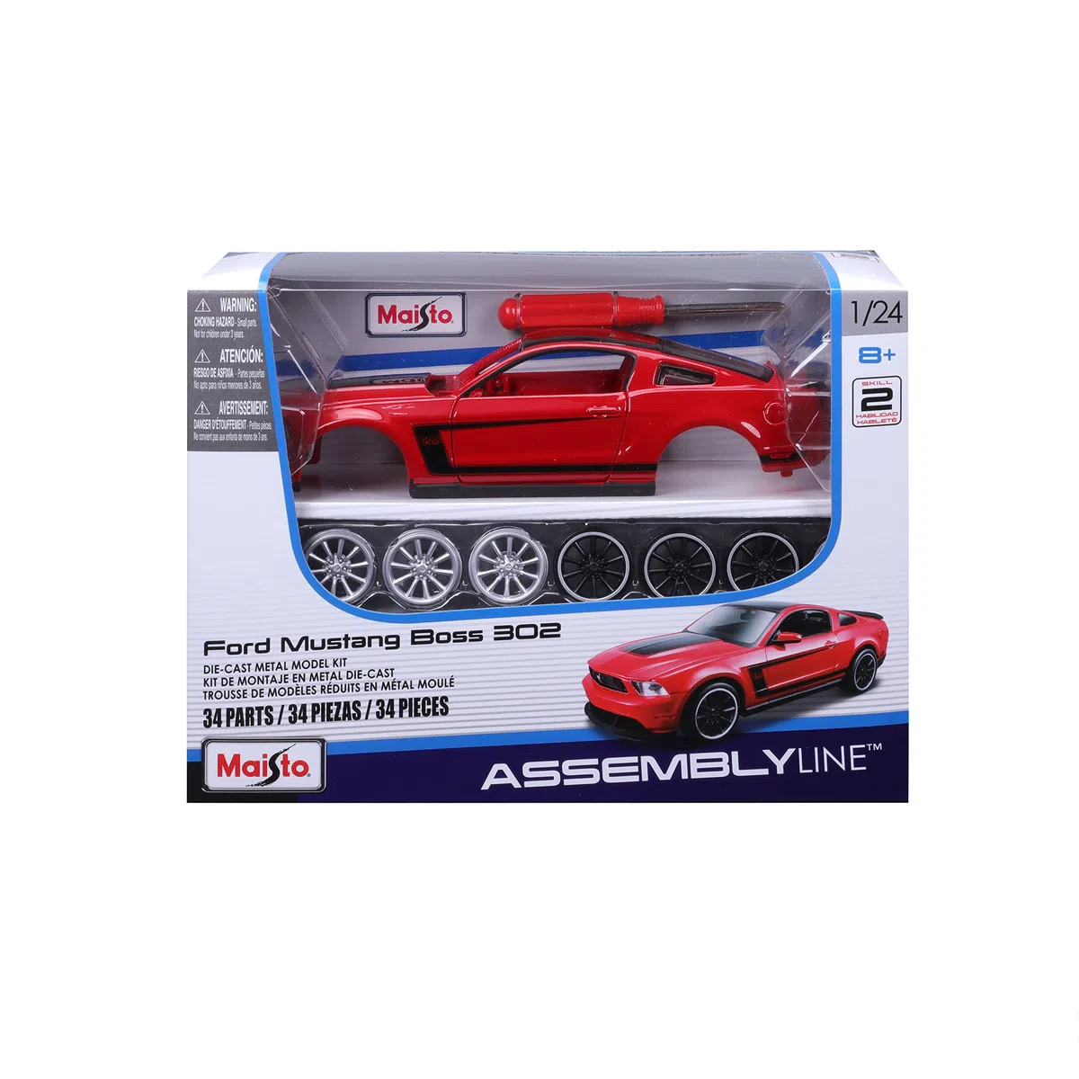 Tobar - Modellino da Costruire, Ford Mustang Boss 302, Special Edition, Scala 1:24