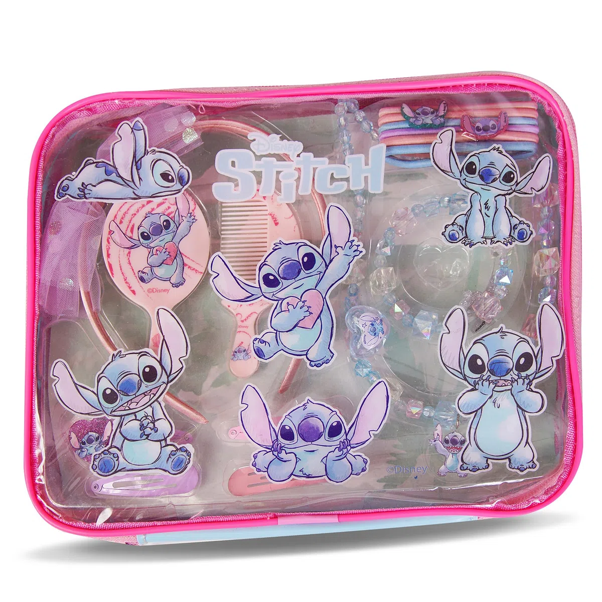 Disney - Spazzola Capelli Stitch, Bracciale e Gioielli Stitch Bambina - Collana e Accessori Stitch - Stitch Regalo Bambina