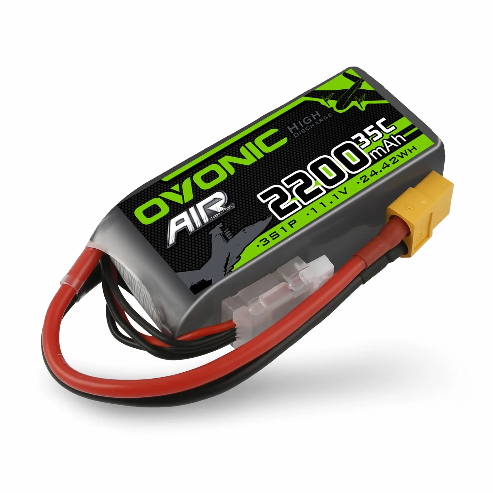 OVONIC Batteria Lipo 3S 35C 2200mAh 11.1V con connettore XT60 per elicottero aereo 1:14 RC Car RC (1PCS)