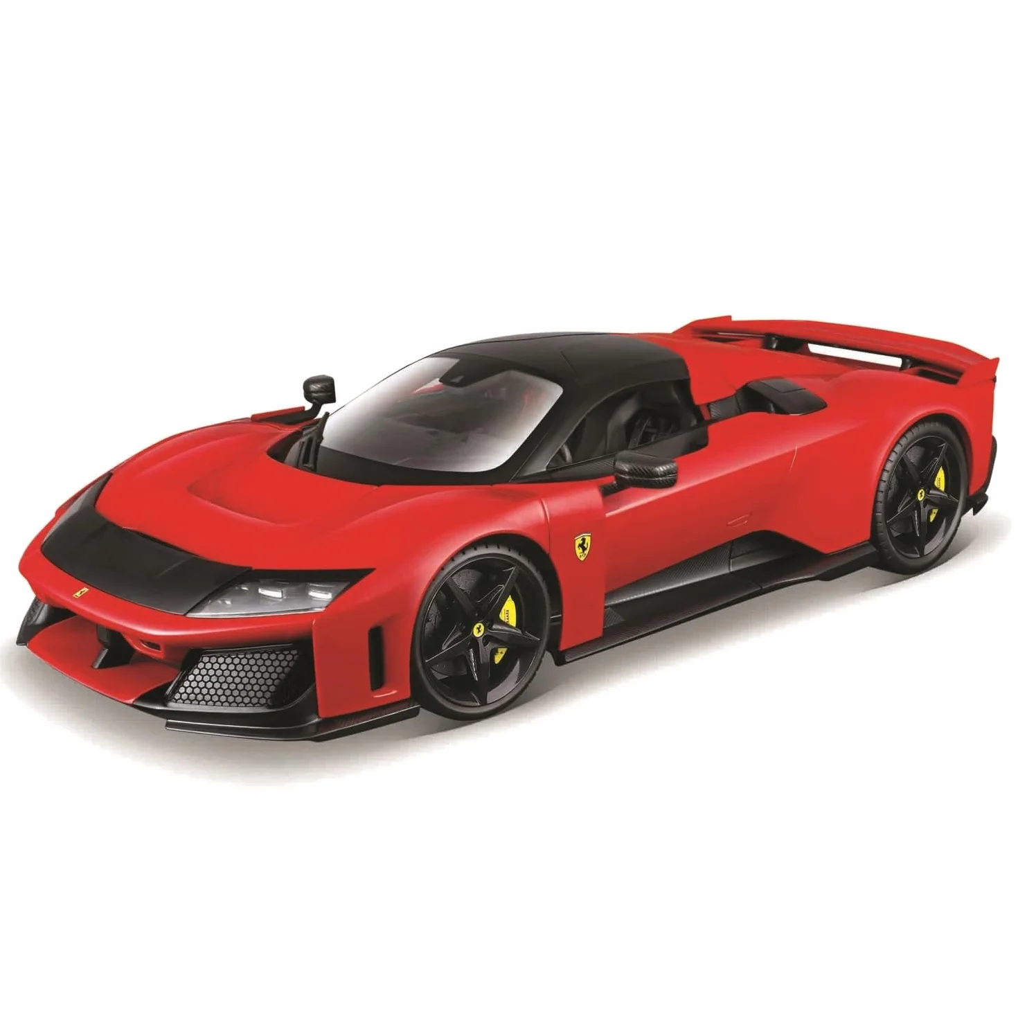 Bburago - Ferrari F80 in Scala 1:18, Auto Diecast in Iconico Rosso Ferrari, Replica Dettagliata con Porte e Vano Bagagli Apribili, Licenza Ufficiale Ferrari, Età Consigliata 3+ Anni