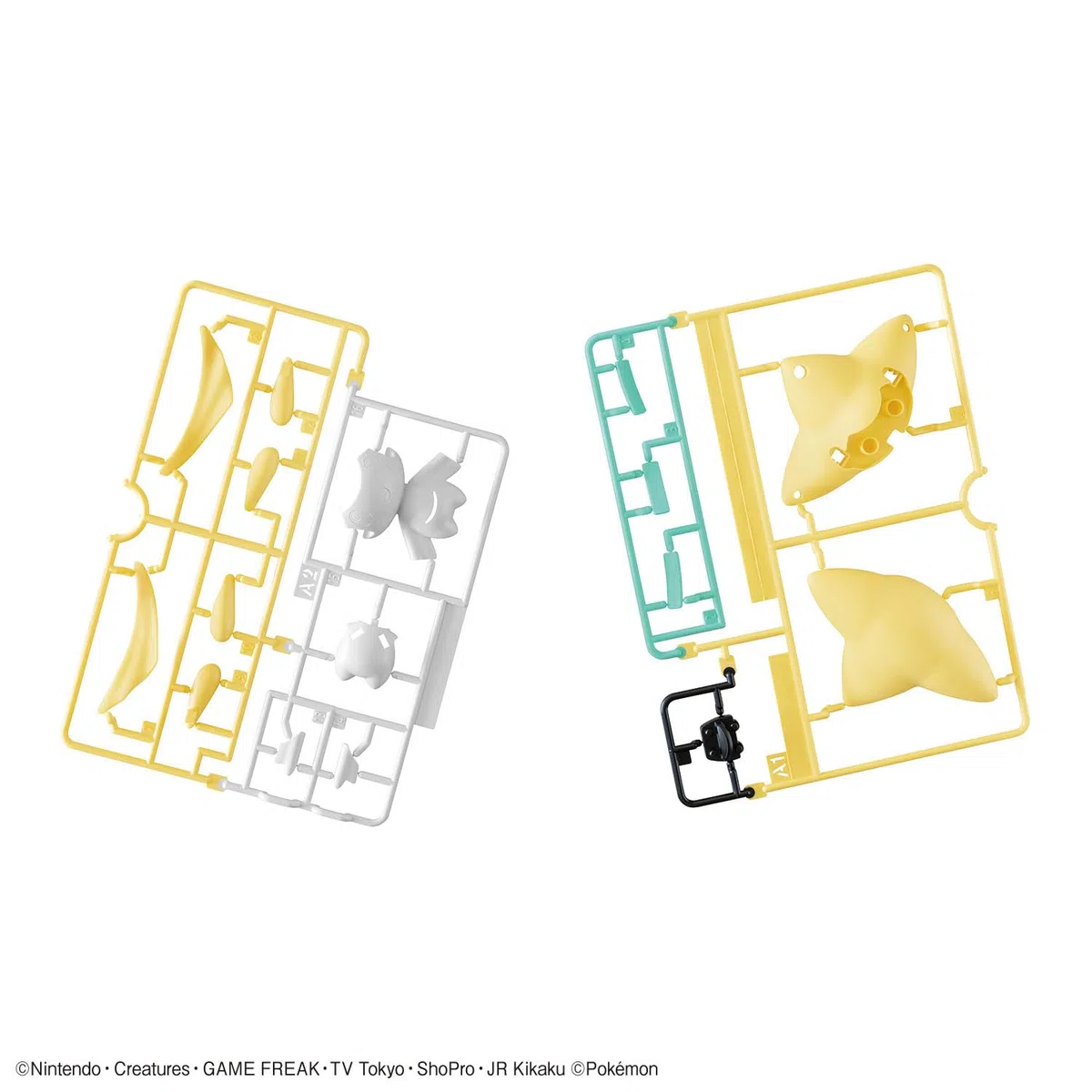 BANDAI SPIRITS Pokemon Plamo Collection Quick!! 23 Jirachi Modello in plastica codificato a colori