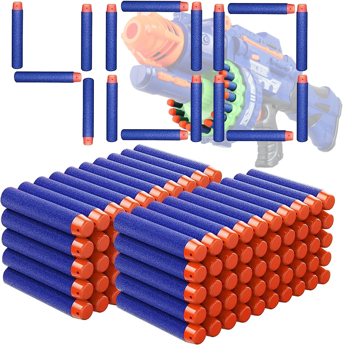 400 Pezzi Dardi Proiettili, 7.2cm Proiettili per Pistole Nerf Fortnite per Pistola Nerf N Strike Elite Blaster Ricambio Munizioni Ricarica Compatibili, Colpi Munizioni Accessori Pallottole