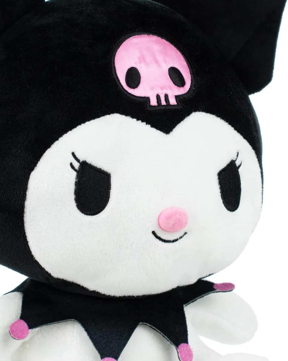 Hello Kitty Kuromi Plush, 30 cm, Soft Toy, Cute Kuromi Character Doll, Merchandise ufficiale Sanrio, per fan, collezionisti e bambini, adatto per età 4+