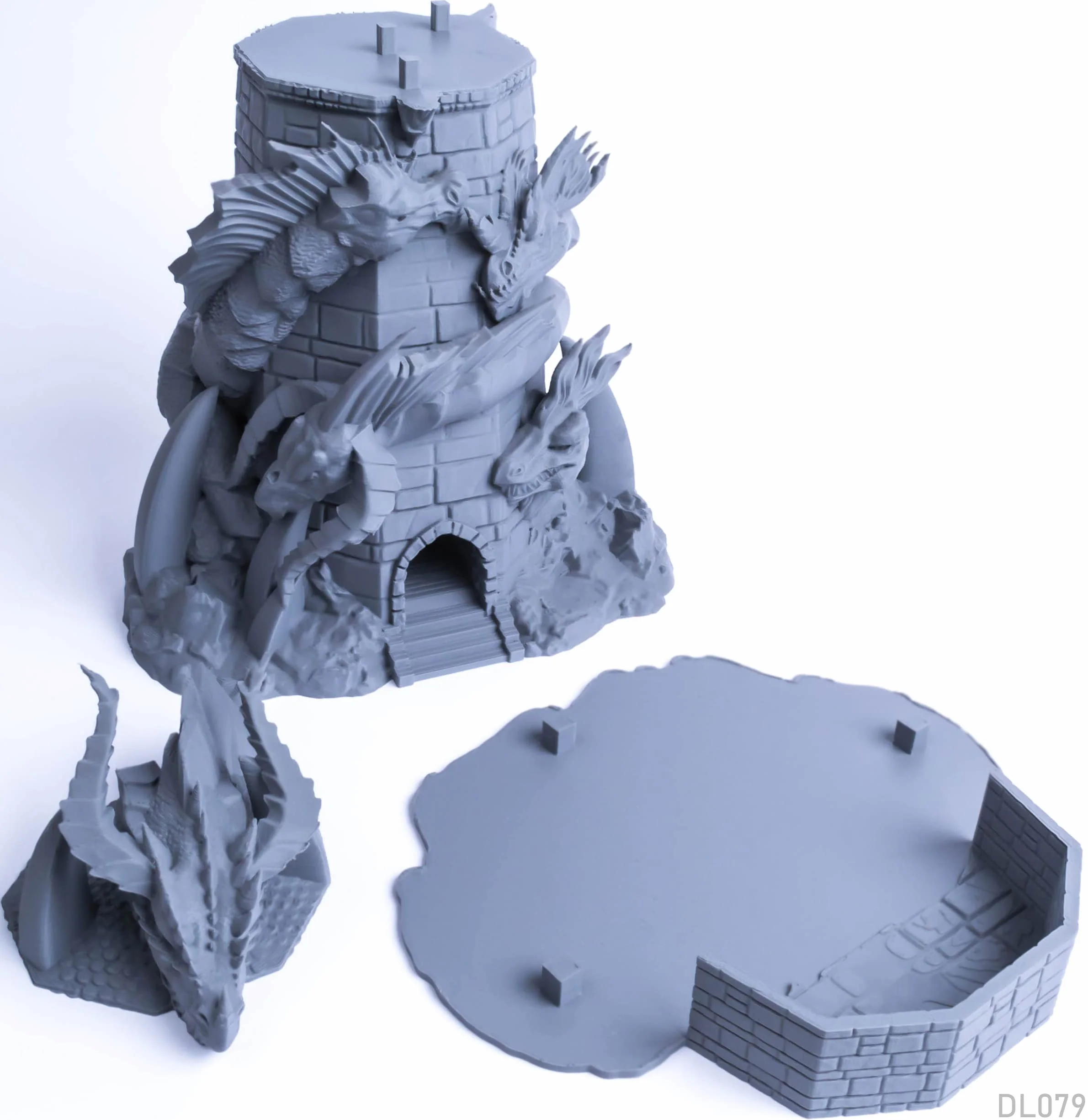 Tiamat - Torre di dadi con la regina dei draghi malvagi, perfetto per dungeon e draghi e altri giochi di ruolo da tavolo