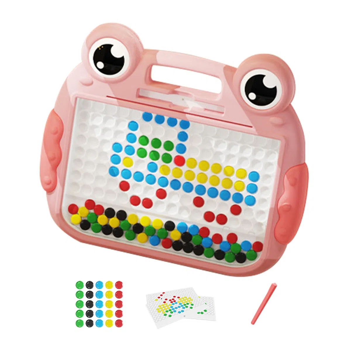 Tavolo da disegno magnetico per bambini,Tavolo da disegno magnetico, Simpatico tappetino per doodle con magnete a forma di rana, Giocattoli magnetici da tavolo Doodle per ragazze e ragazzi, giocattolo