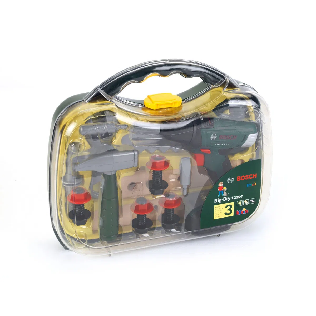 Theo Klein 8584 Valigetta con Trapano Avvitatore Cordless I Set da Officina con Trapano Avvitatore Cordless a Batteria Bosch, Molti Accessori I Giocattoli per Bambini dai 3 Anni in su