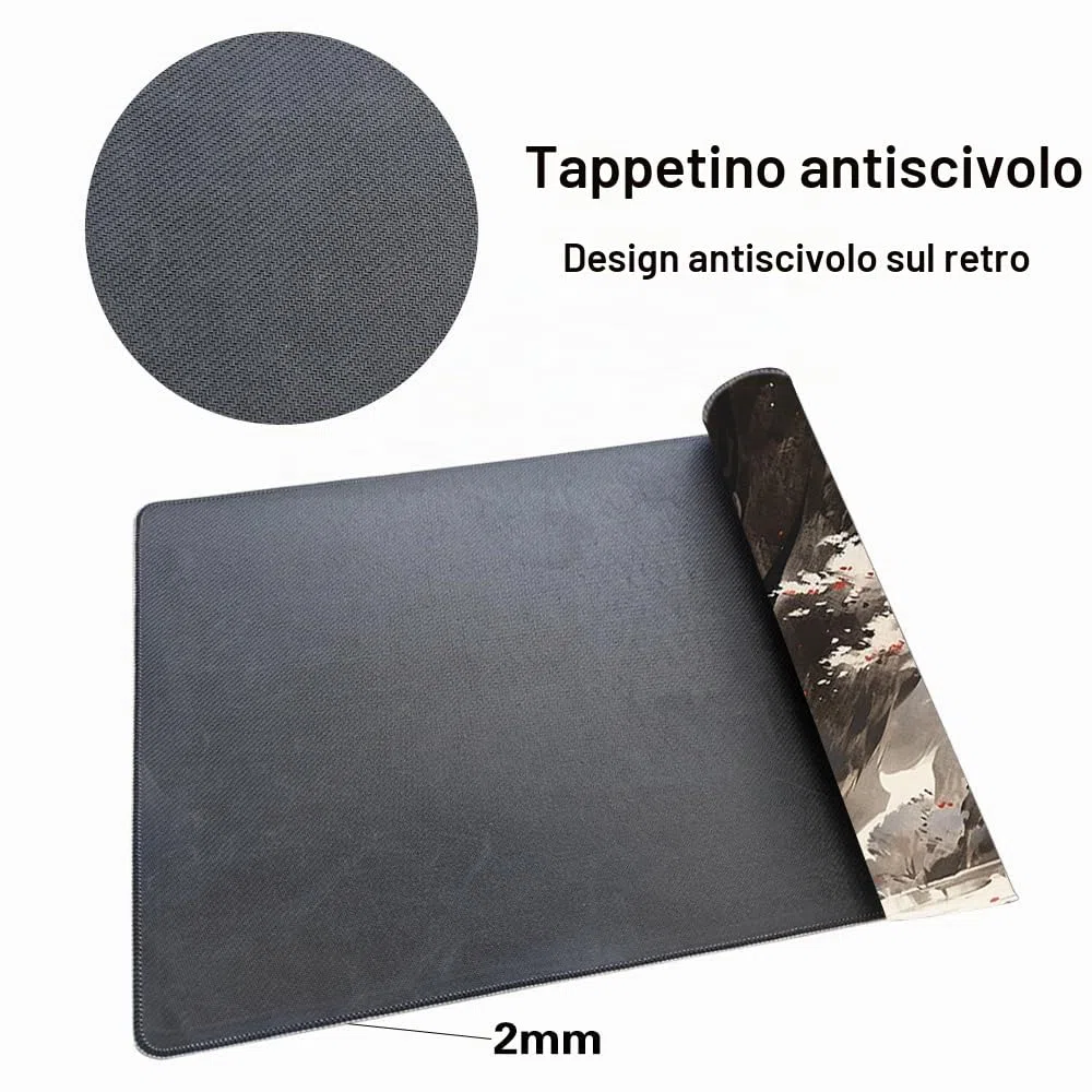 MTG, tappetino da gioco, dimensioni 61 x 35,6 cm, con borsa portaoggetti con retro antiscivolo, ideale per gli appassionati di giochi di carte TCG, tappetino per mouse, drago ombra (senza mazzo)