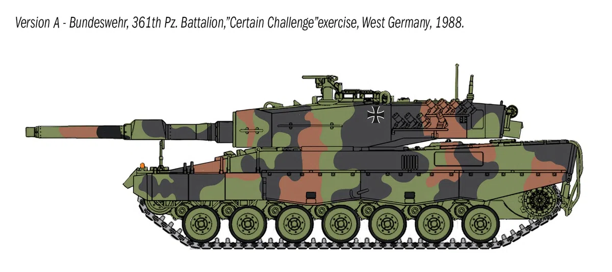 ITALERI 35106 Leopard 2 A4 - War Thunder, Model Kit/Modello in plastica da montare. Scala 1:35