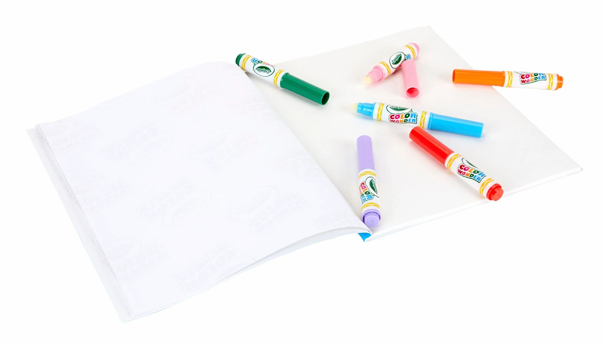 CRAYOLA Color Wonder - Colori Senza Macchia per Bambini, 20 Pennarelli Magici e 60 Fogli di Carta Speciale, Kit Creativo e Ricarica per Linea Color Wonder, Idea Regalo dai 3 Anni, 75-1843