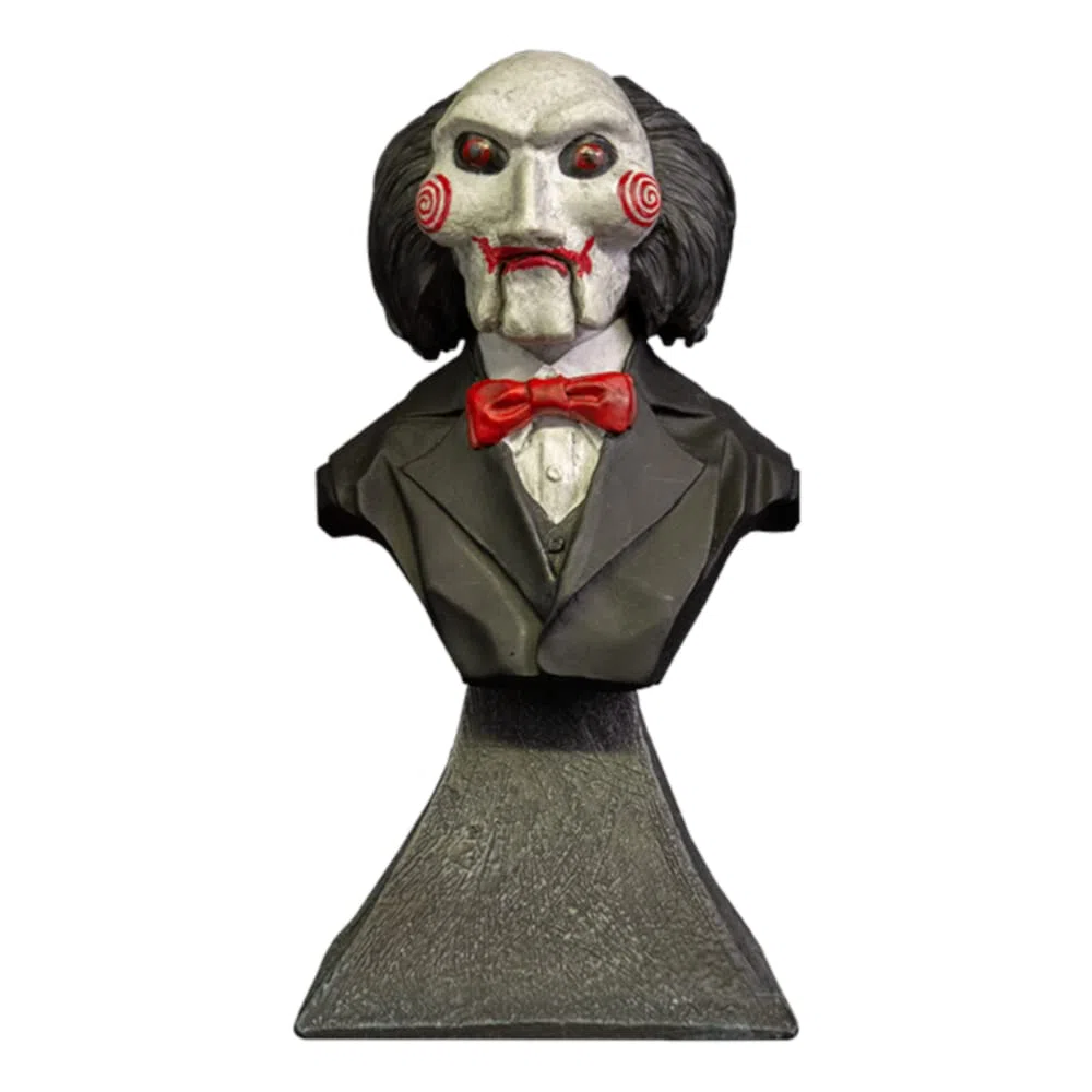Trick Or Treat Studios Sega Mini Busto Billy Nero/Bianco/Rosso, Dipinto a Mano, 100% Poliresina, in Scatola da Collezione