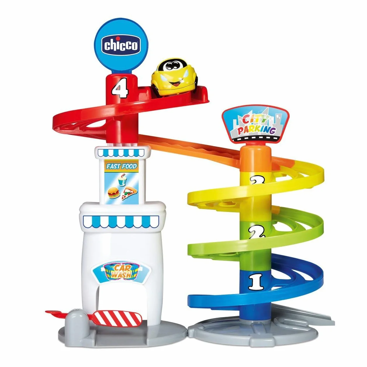 Chicco- Parcheggio Turbo Touch Veicoli, Multicolore, 37 cm, 00010001000000