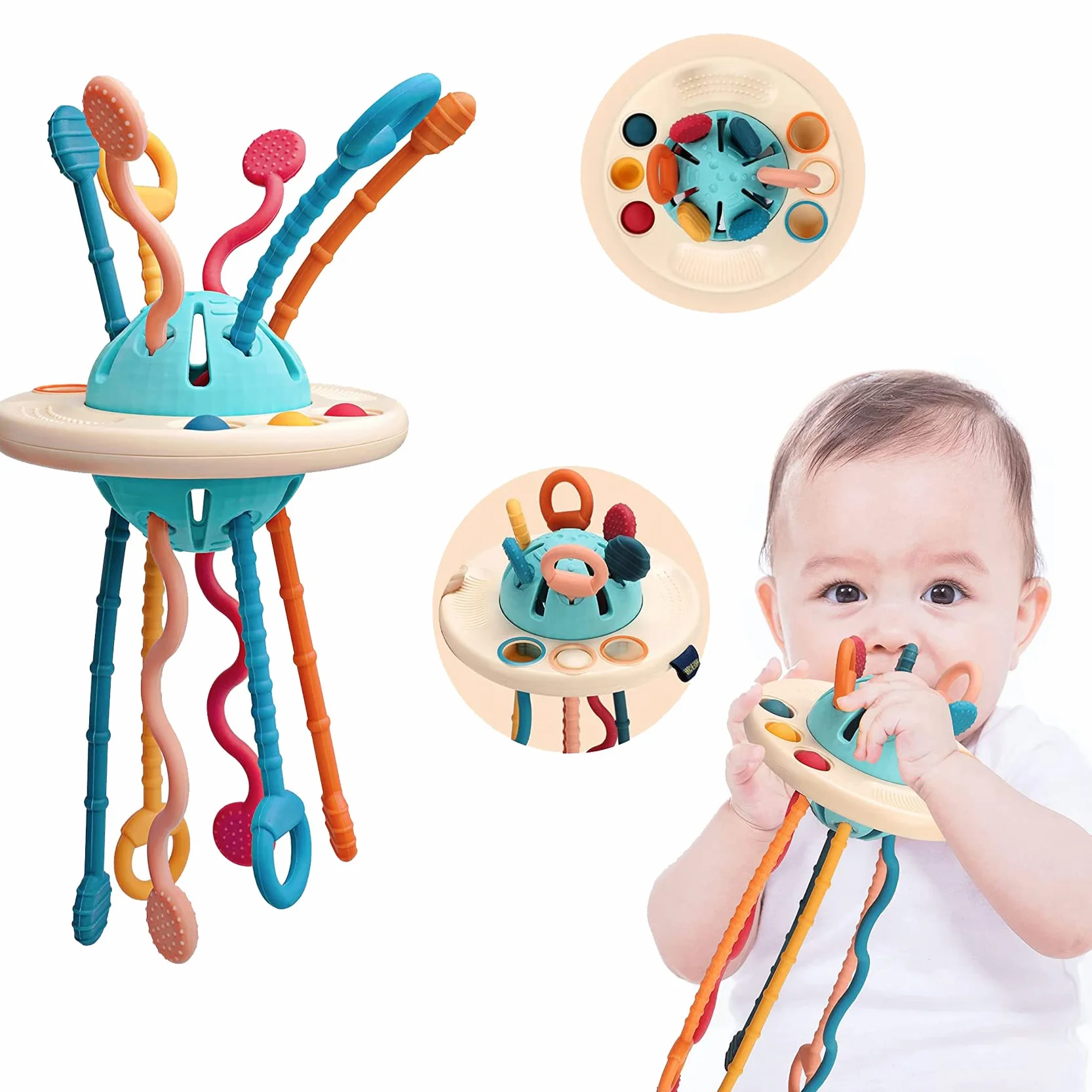 Montessori, giocattolo da masticare, giocattolo da viaggio, giocattolo per bambini, giocattolo sensoriale, da 6 a 18 mesi e bambini