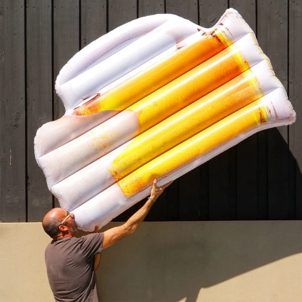 Birra Gonfiabile Boccale Piscina per Adulti, Piscina Portatile Mat Forniture per Feste E Bomboniere, Regali, Floaties, Lettino