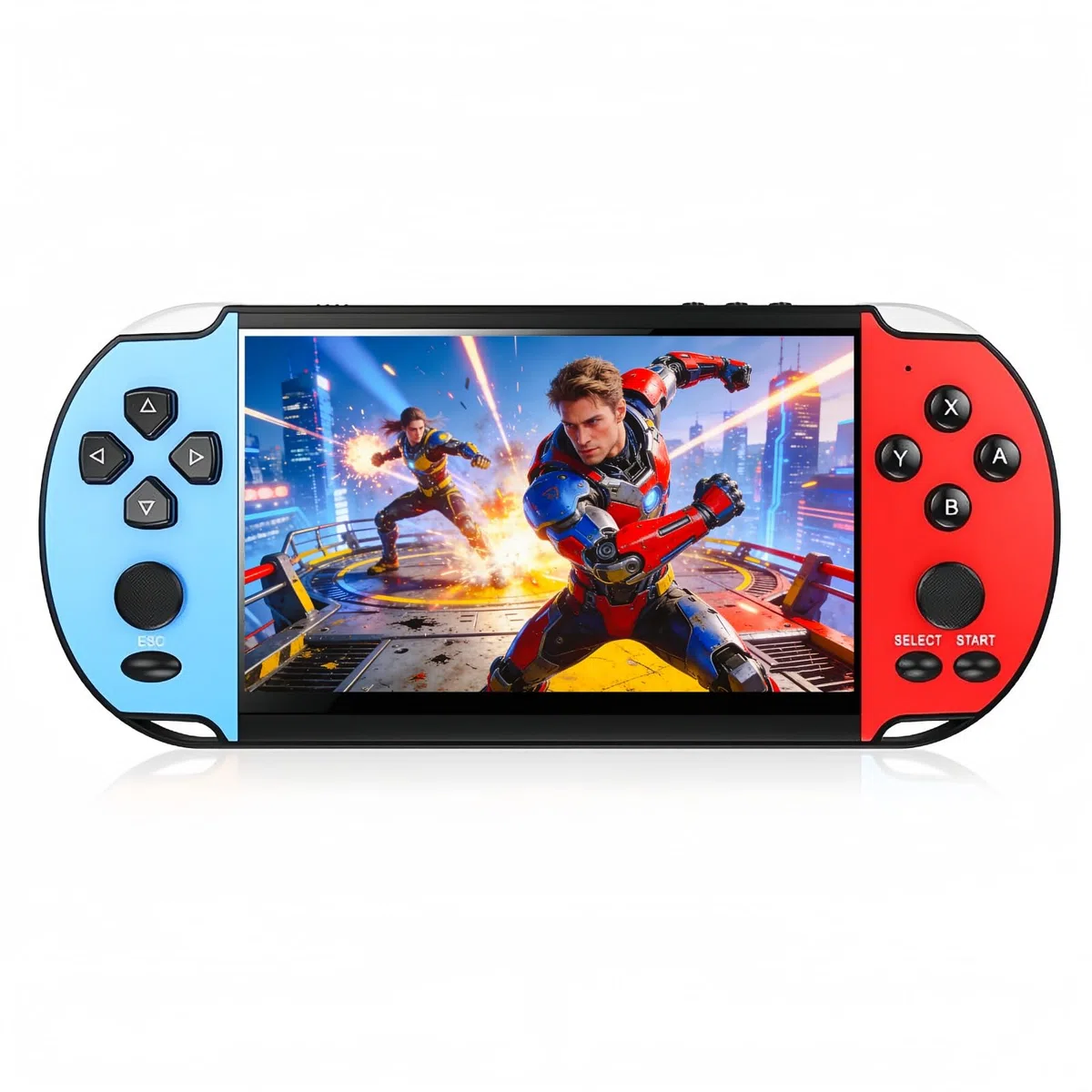 JXD 5,1 Pollici Retrò Console di gioco Portatile Multifunzione Diversi emulatori Uscita Video/Musica/E-book/TV Viaggi/attività all'aperto/tempo libero Intrattenimento Regalo di compleanno/Natale