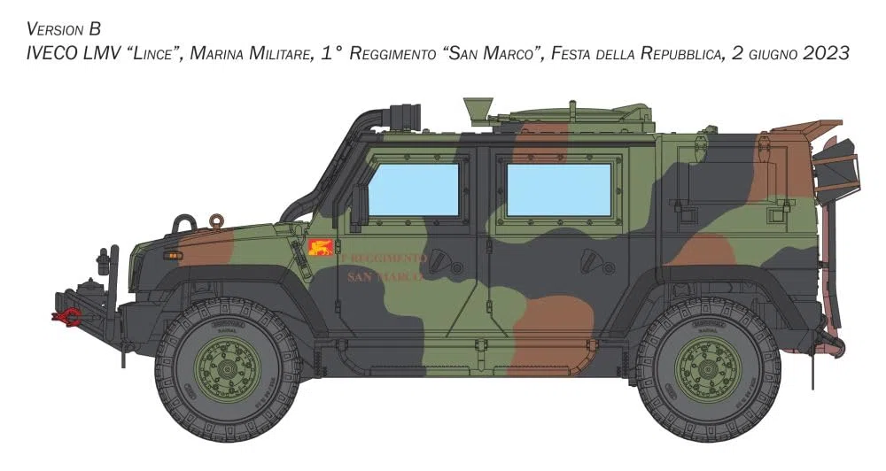Italeri 6766 VTLM Lince, scala 1:35, Plastic Model Kit/Modello in plastica da montare