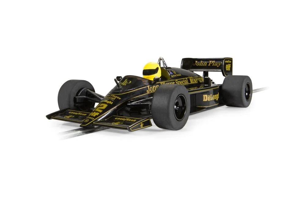 Scalextric Cars, C4529 Lotus 98T, Ayrton Senna, Slot Car Giocattolo da Utilizzare Con Piste da Corsa Set dai 3 Anni in Su, Accessori