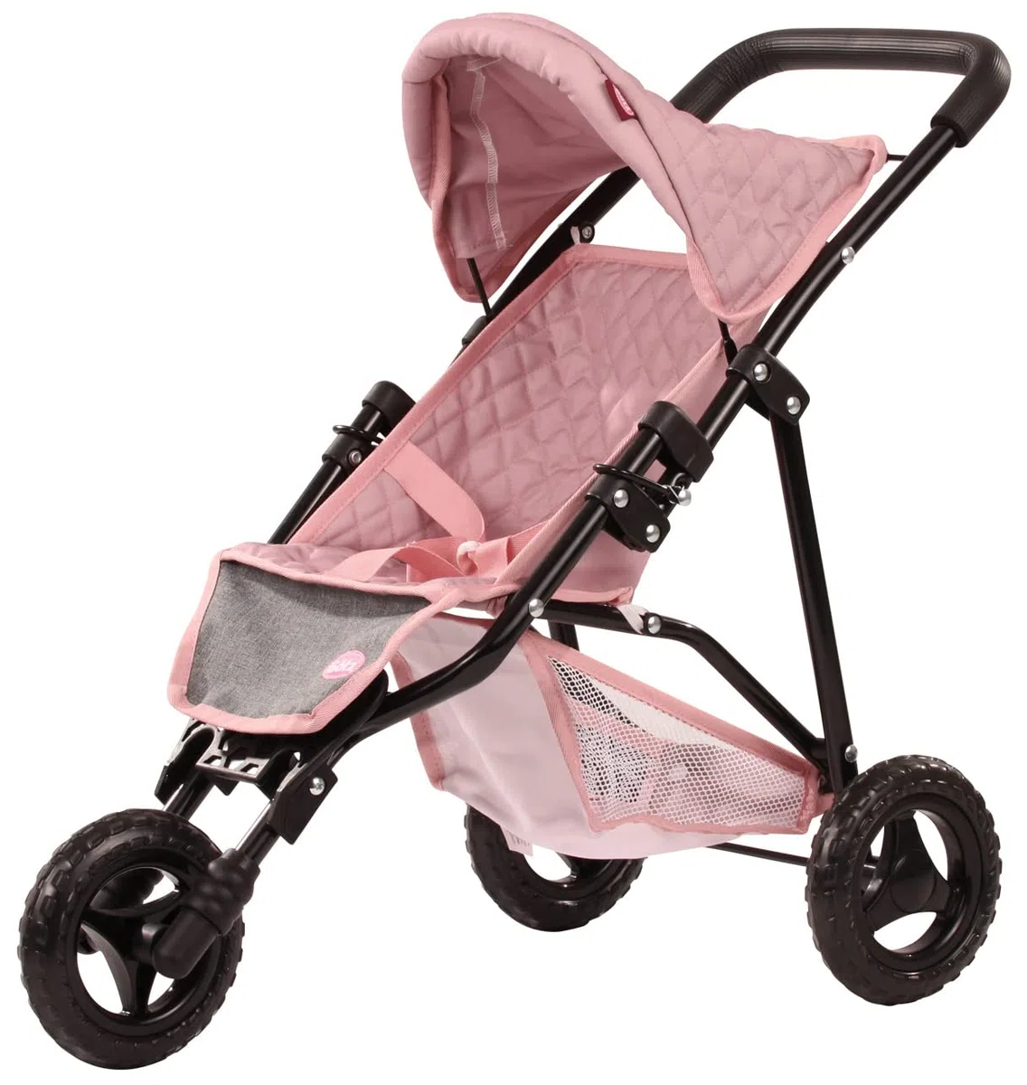 Götz 3403369 Passeggino per Bambole a 3 Ruote Soft Mood - Passeggino per Bambole Adatto a Tutte Le Bambole Fino a 50 cm - Altezza Scorrevole Circa 54 cm