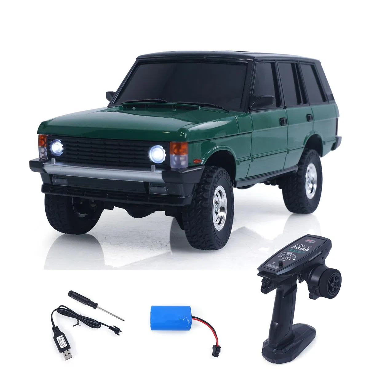 TOUCAN RC HOBBY LDRC LD18401 4 x 4 RC Auto da arrampicata 1/18 2,4 G Simulazione Rock Crawler Auto SUV Modello Ready to Go 280 Motore a spazzola ESC LED Light Outdoor