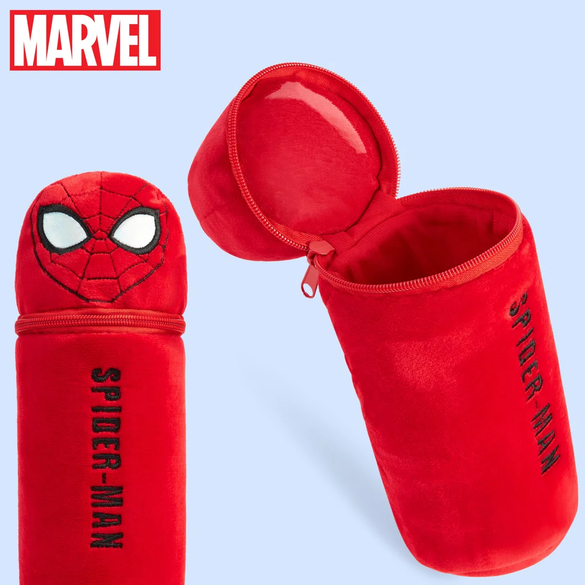 Marvel Spiderman Matite Colorate con Astuccio Scuola 48 Pz Iron Man Set da Colorare per Disegnare e Schizzare Regalo Bambino (Rosso Spiderman)