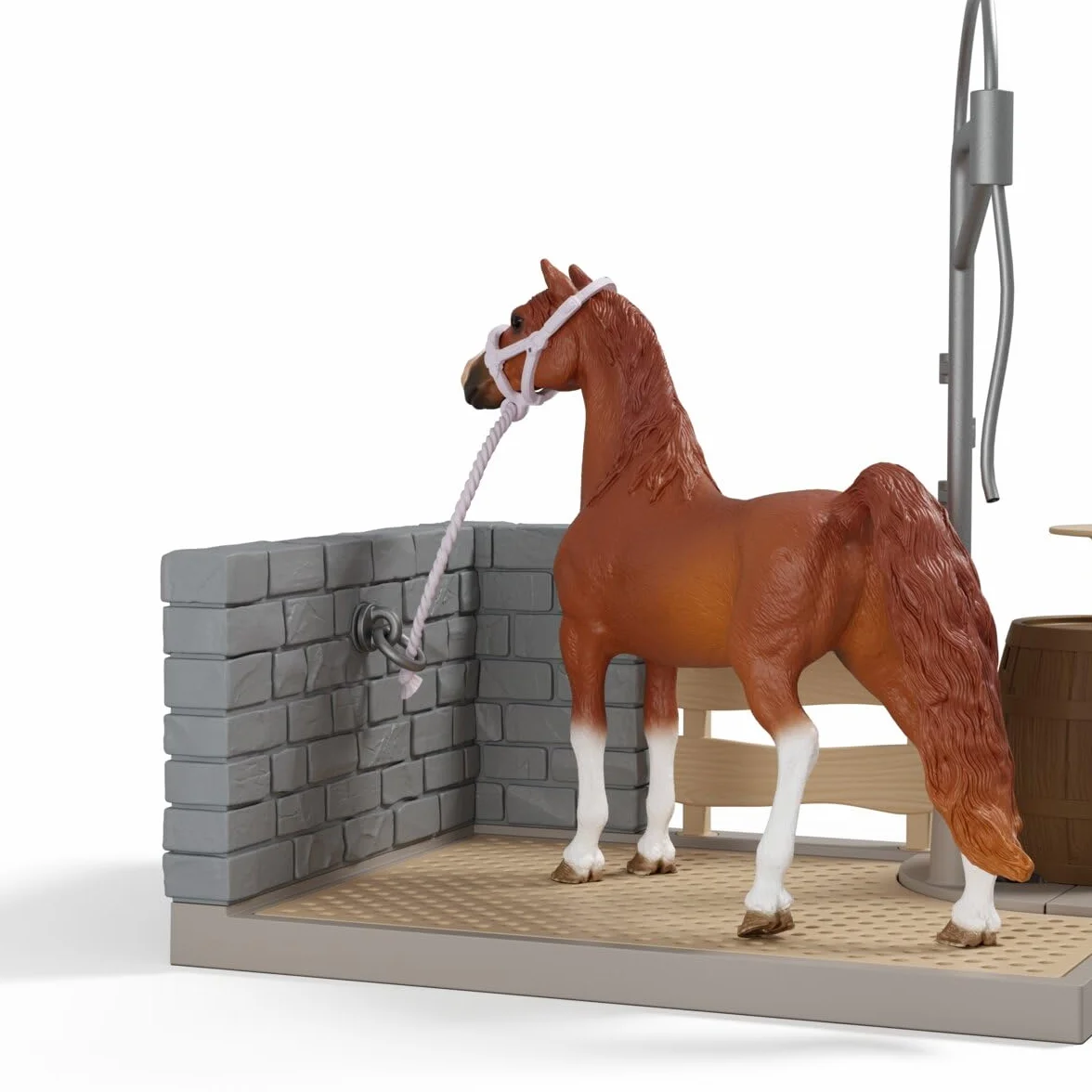 schleich HORSE CLUB | Angolo lavaggio cavalli di Sofia 42792 | Playset con acqua vera, pompa, cavallo, personaggio snodato & accessori | Giocattolo & regalo per bambini dai 5 anni | 26 pezzi