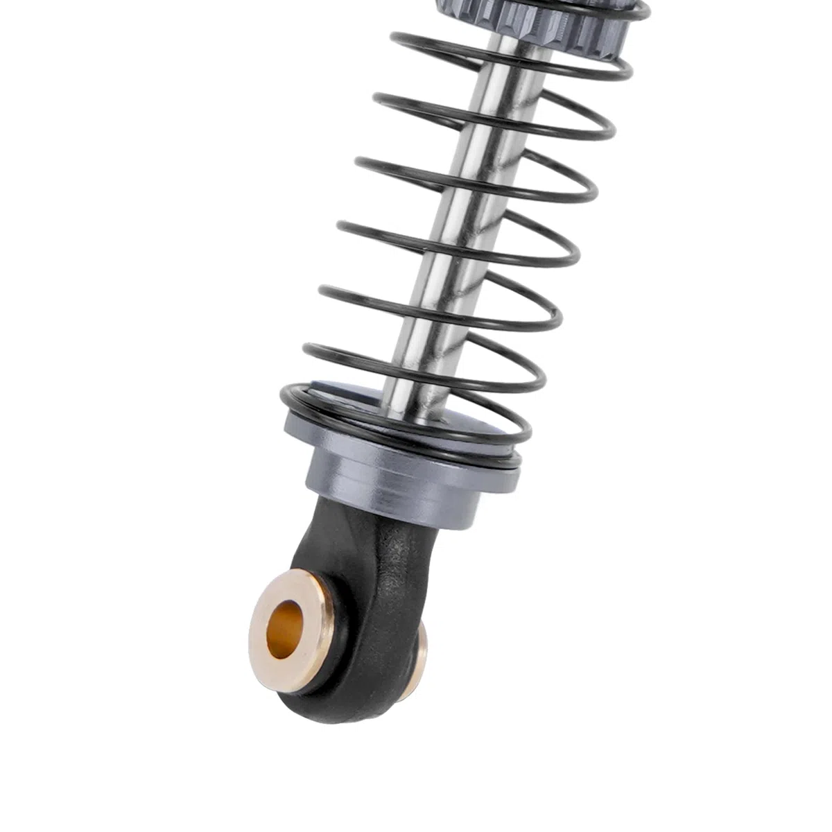INJORA 59MM Ammortizzatori Long Threaded Ammortizzatore Smorzatore Olio per TRX4M K10 High Trail Upgrade 1/18, Grigio