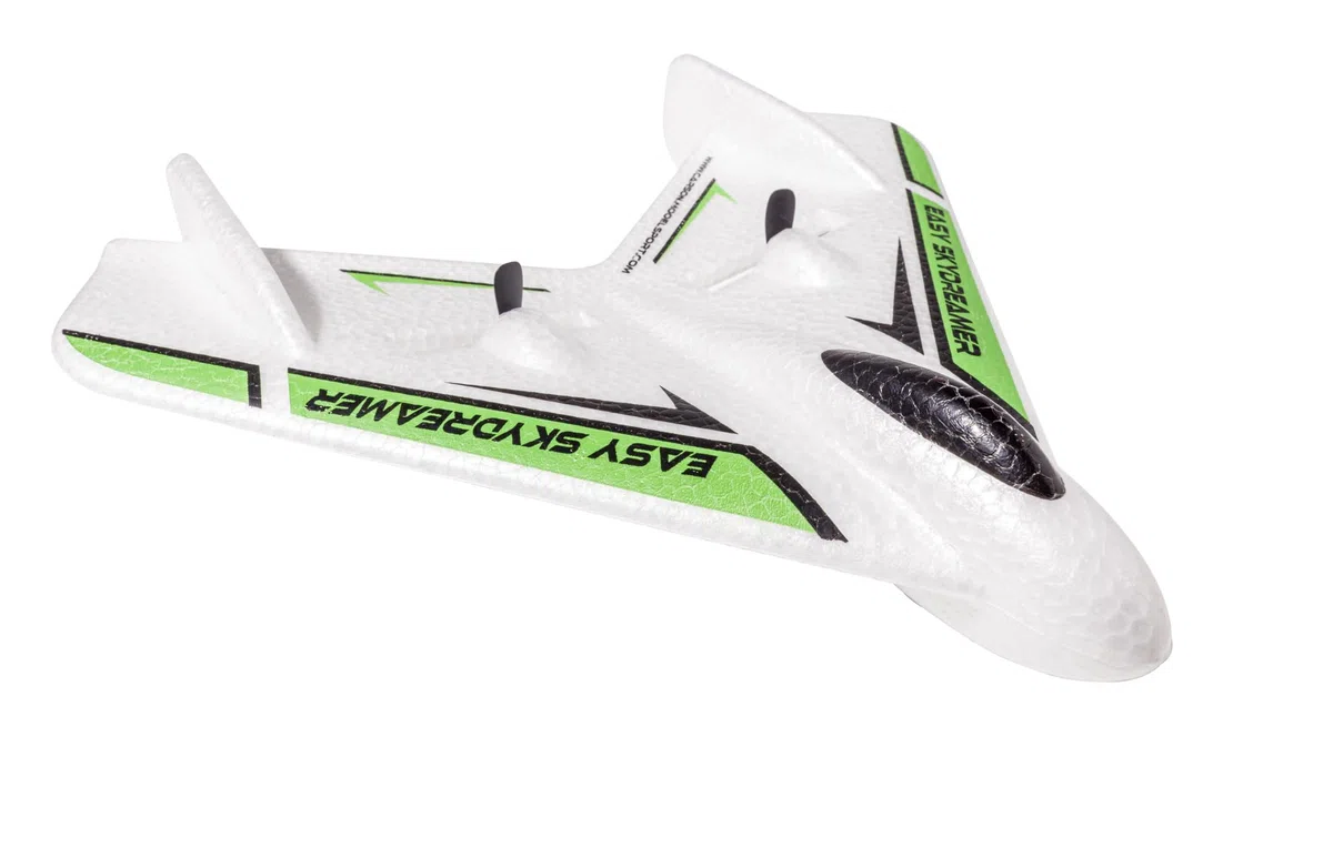 Carson 500505035 Easy Skydreamer 2.4G 100% RTF verde - aeromodello telecomandato, aereo RC, robusto modello RTF (Ready to Fly) per principianti, batterie e telecomando inclusi