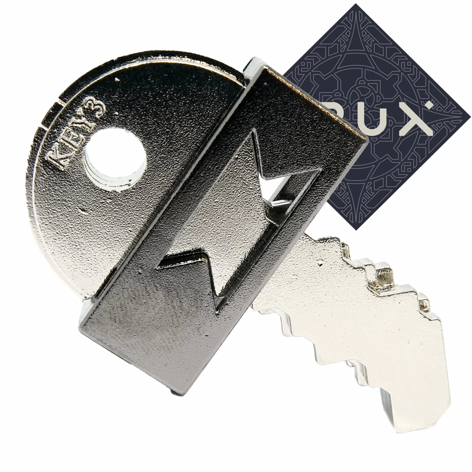 Hanayama Cast Key III - Puzzle livello 6 di 6 Grandmaster, incredibilmente difficile, include adesivo Crux