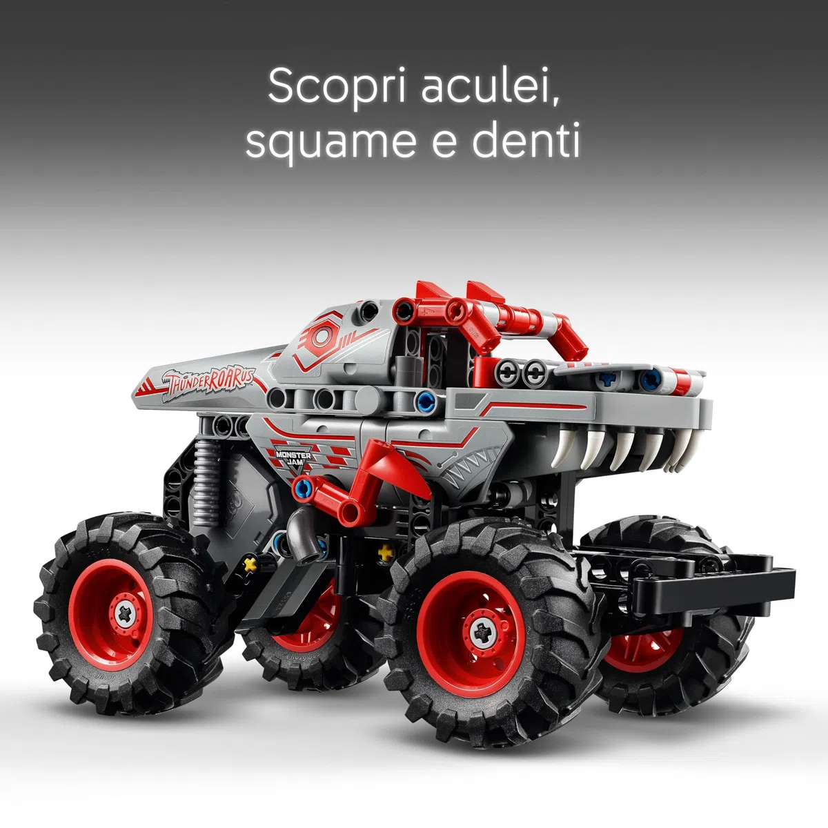 LEGO Technic Monster Jam ThunderROARus Pull-Back Truck Toy - Vehicle Building Set for 7+ Year Old Boys & Girls Who Love Creative Play - Gift Idea 42200